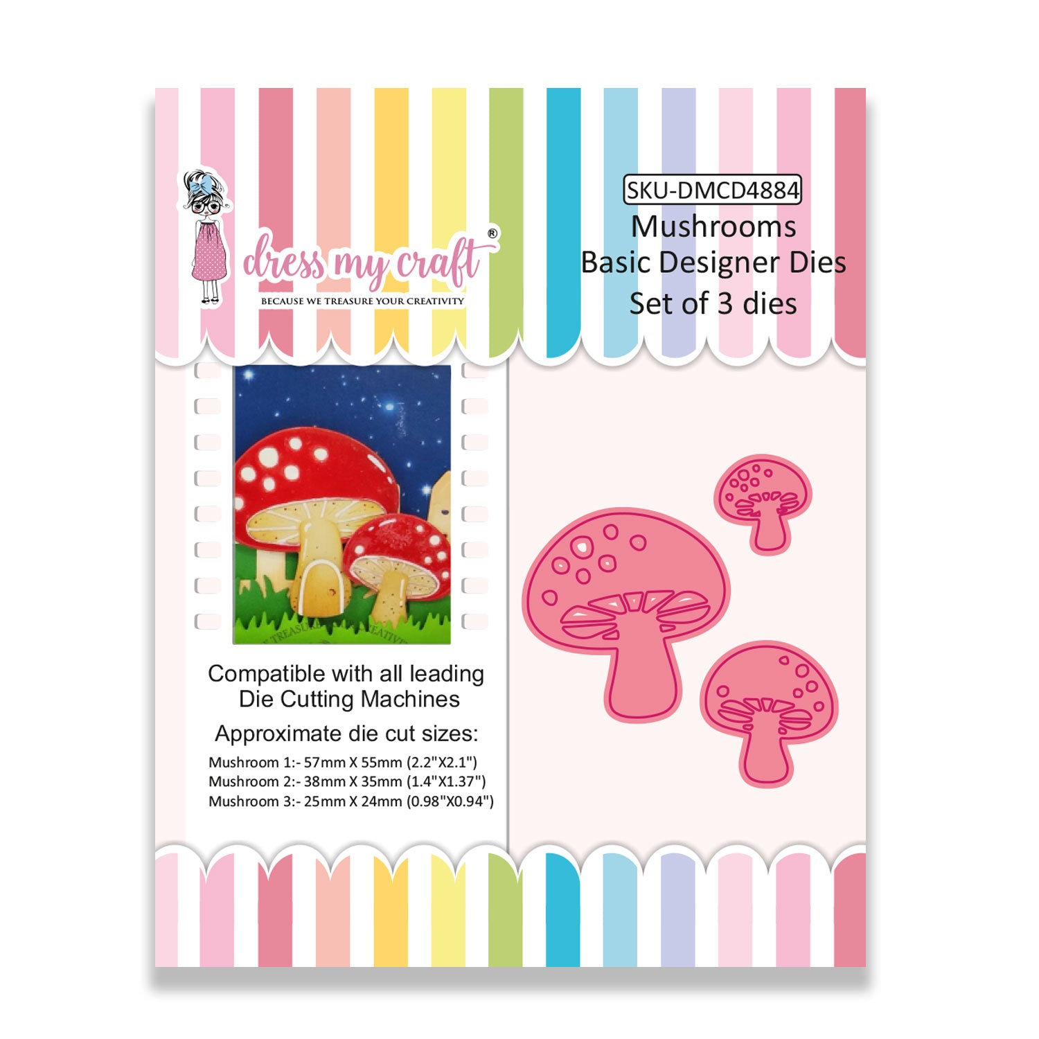 Mushrooms - Basic Designer Dies