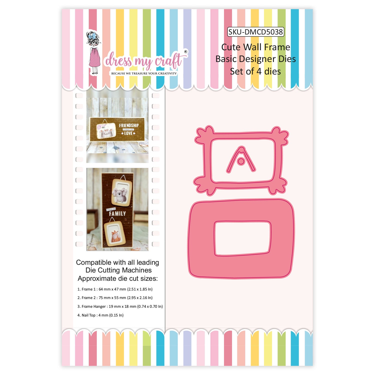 Cute Wall Frame - Basic Designer Dies