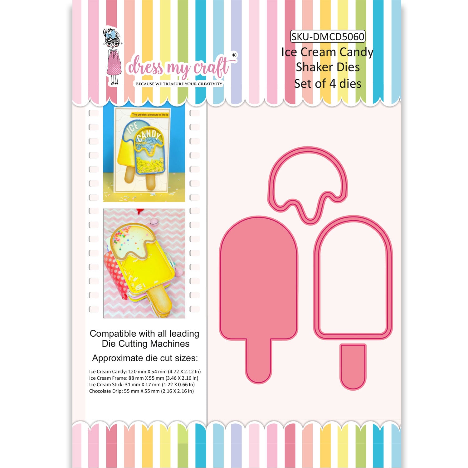 Ice Cream Candy - Shaker Die