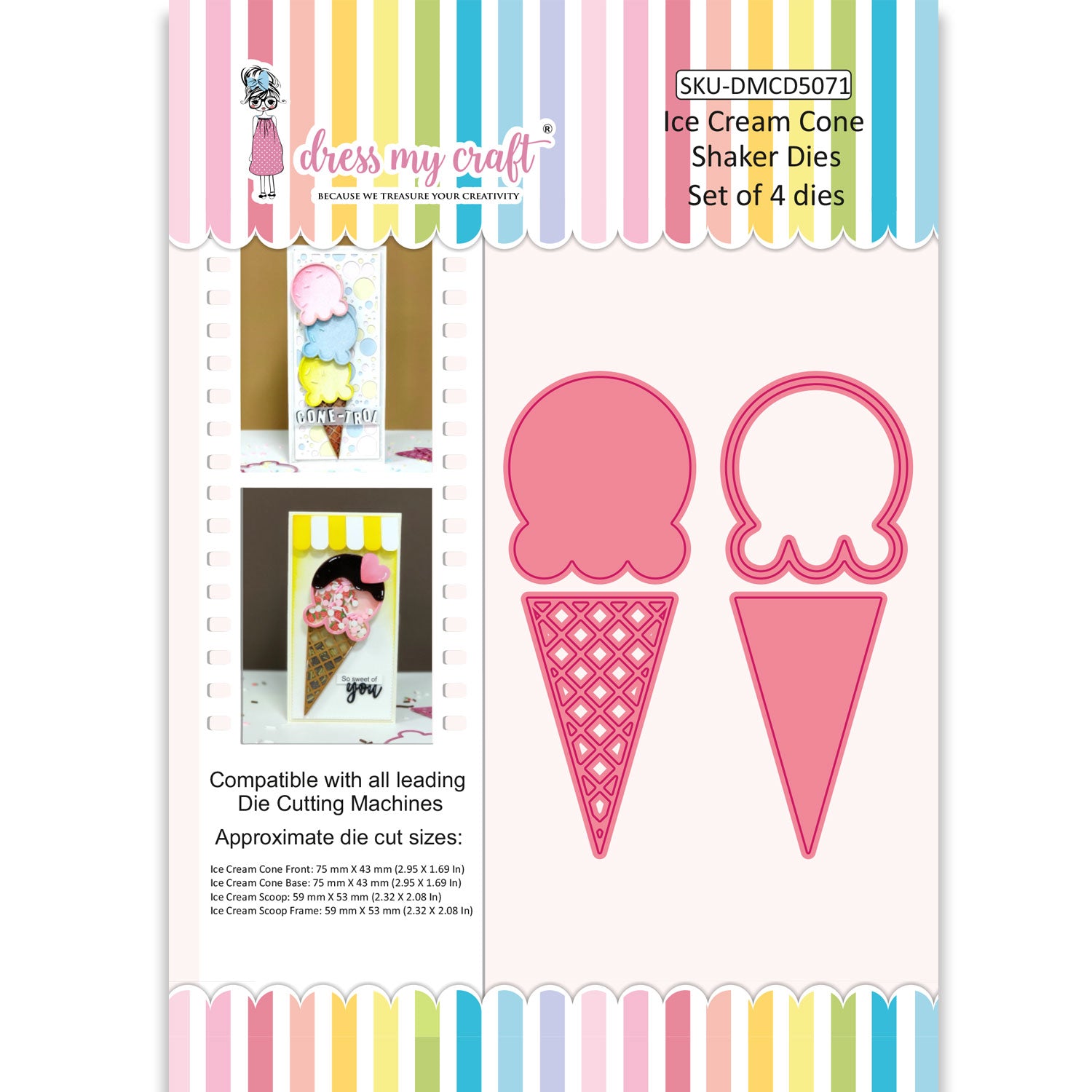 Ice Cream Cone - Shaker Die