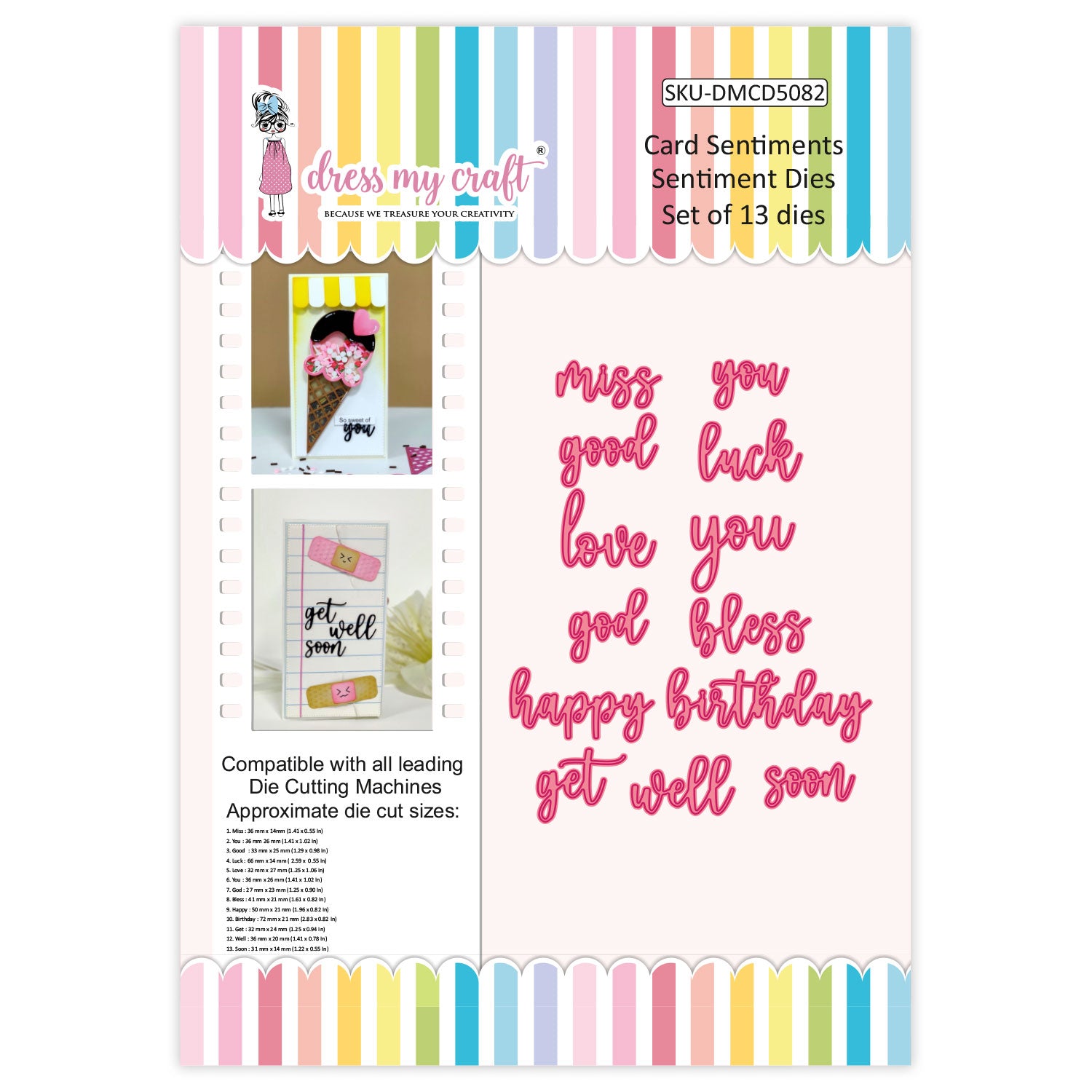 Card Sentiments - Sentiment Dies