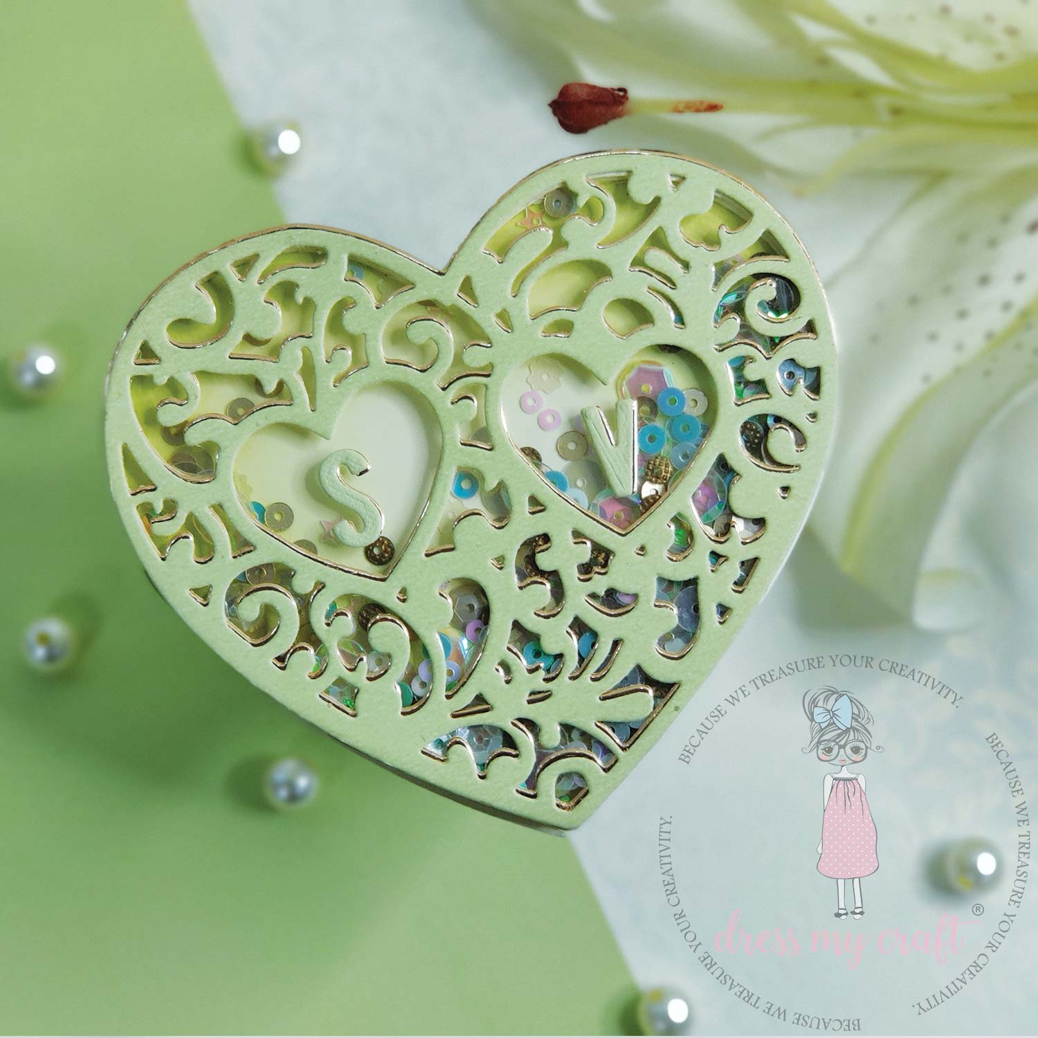 Ornamental Heart Frame - Basic Designer Dies