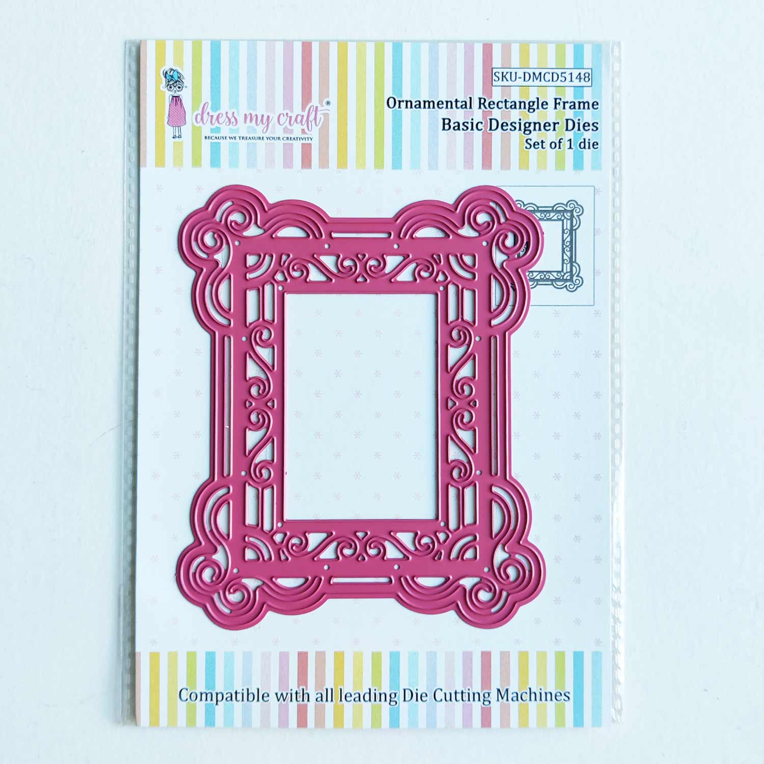 Ornamental Rectangle Frame - Basic Designer Dies