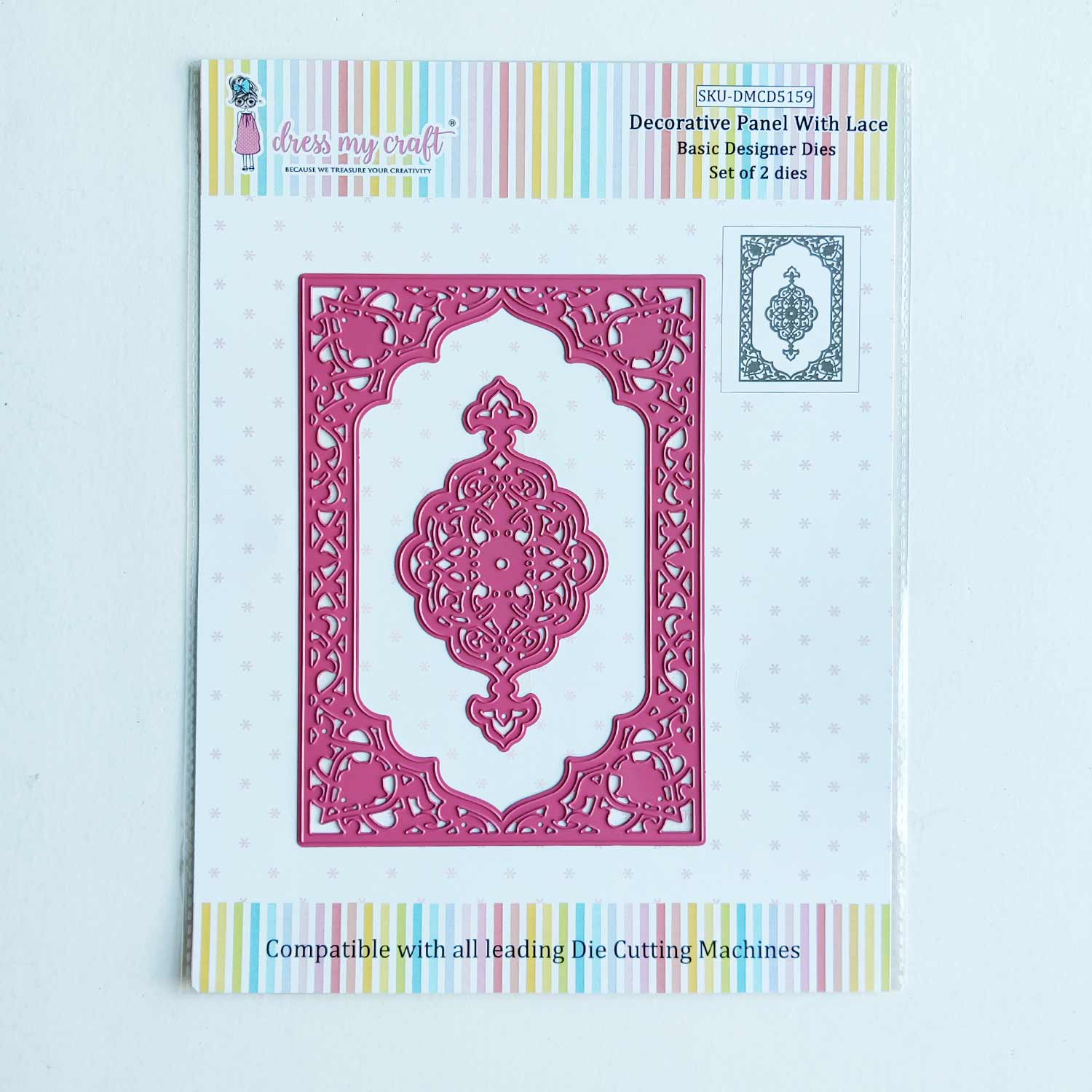 Decorative Panel With Lace - Basic Designer Dies