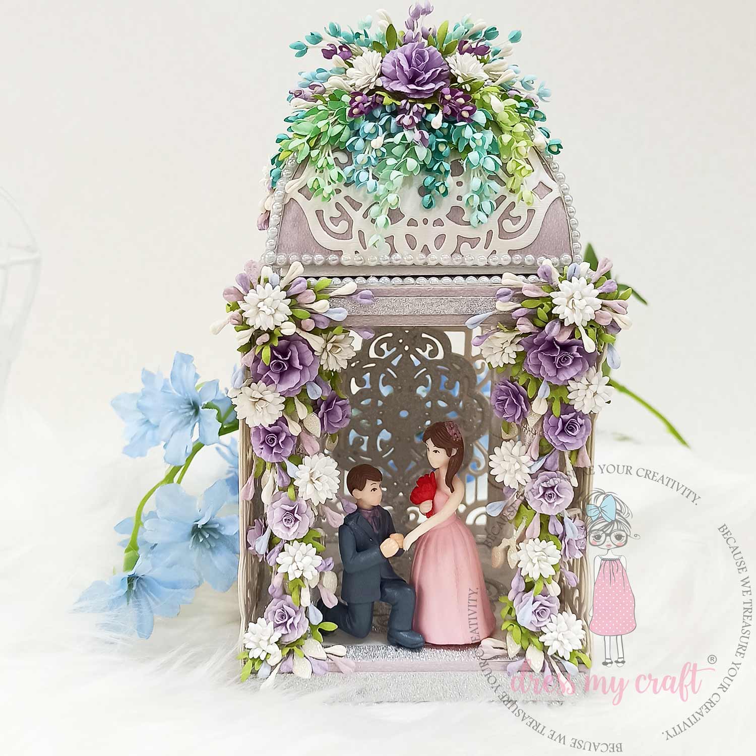 Decorative Panel With Lace - Basic Designer Dies