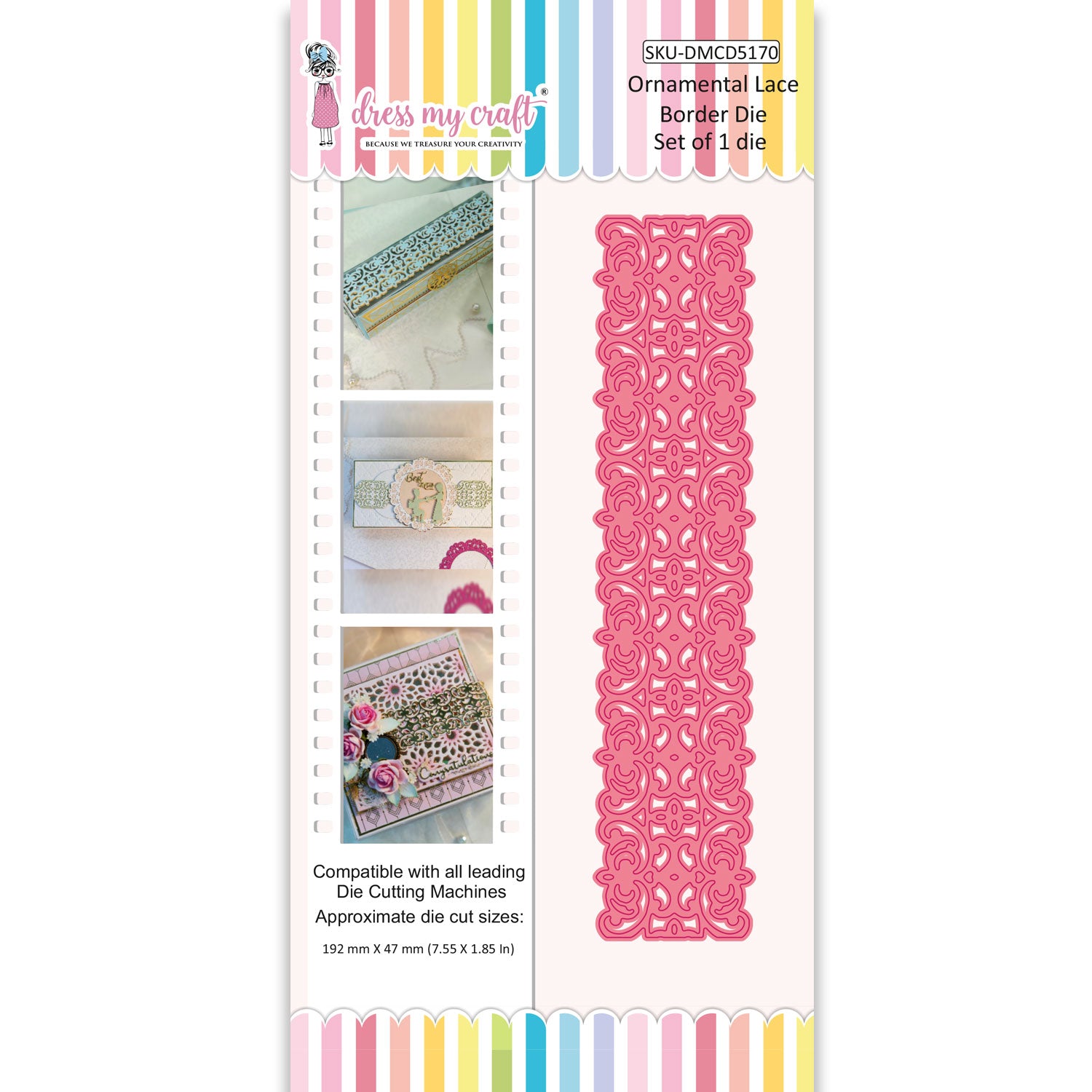 Ornamental Lace - Border Die