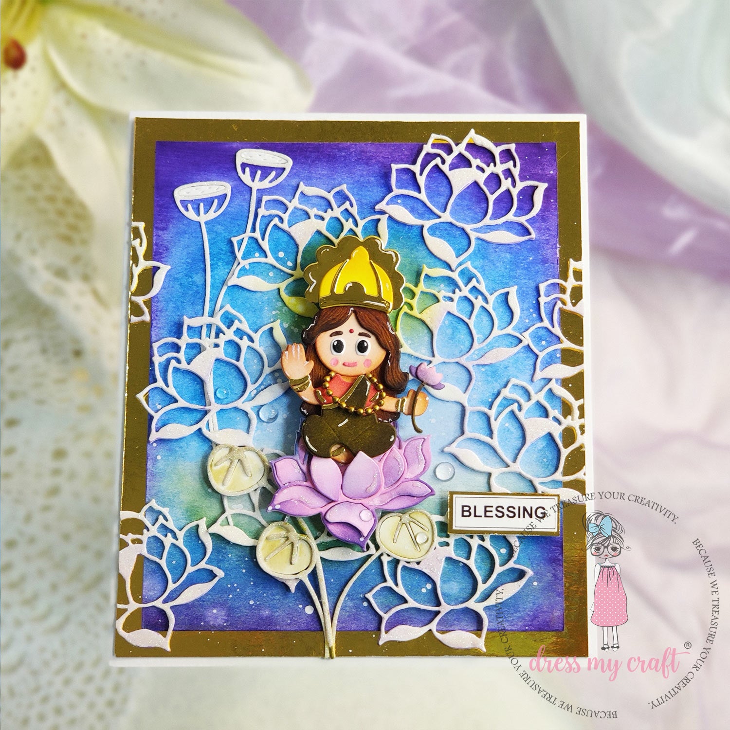 Lotus Flower & Buds - Basic Designer Dies