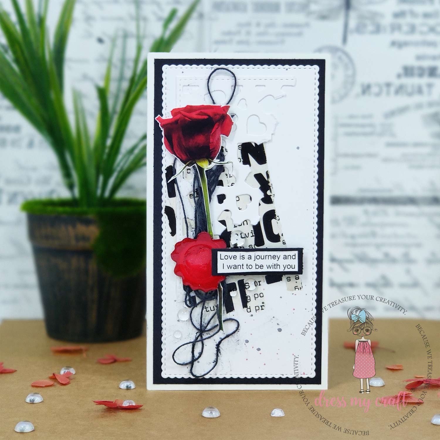 Stitched Scalloped Mini Slimline Die