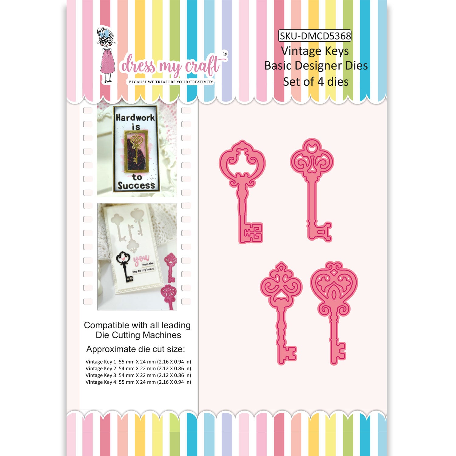 Vintage Keys - Basic Designer Dies