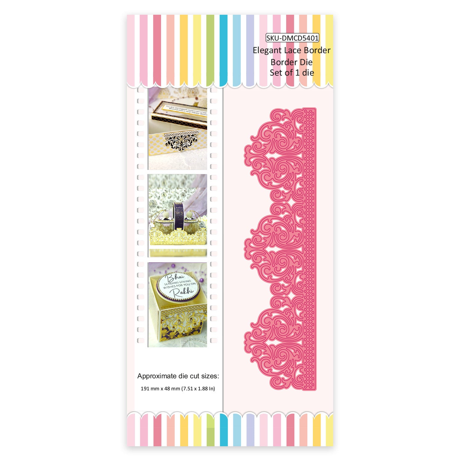 Elegant Lace Border - Border Die