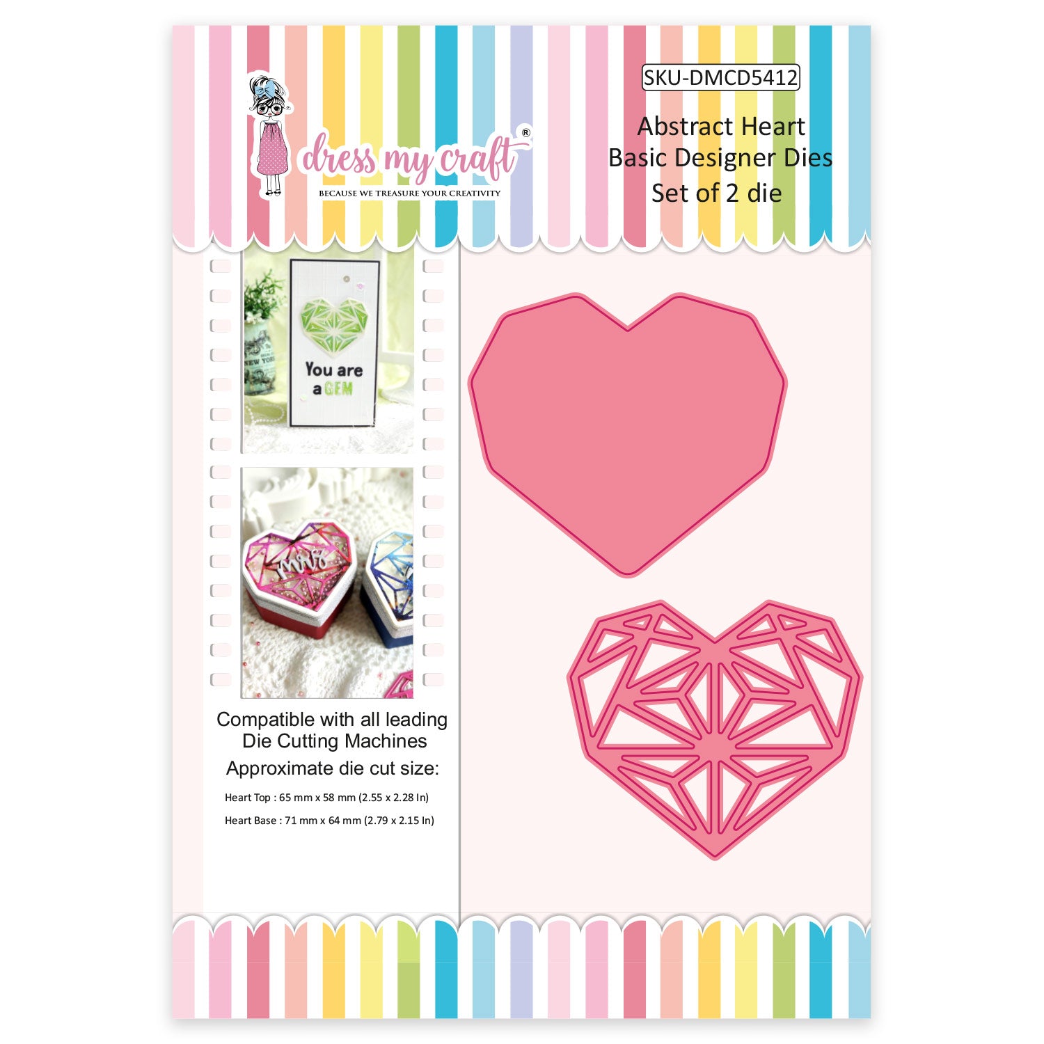 Abstract Heart - Basic Designer Dies