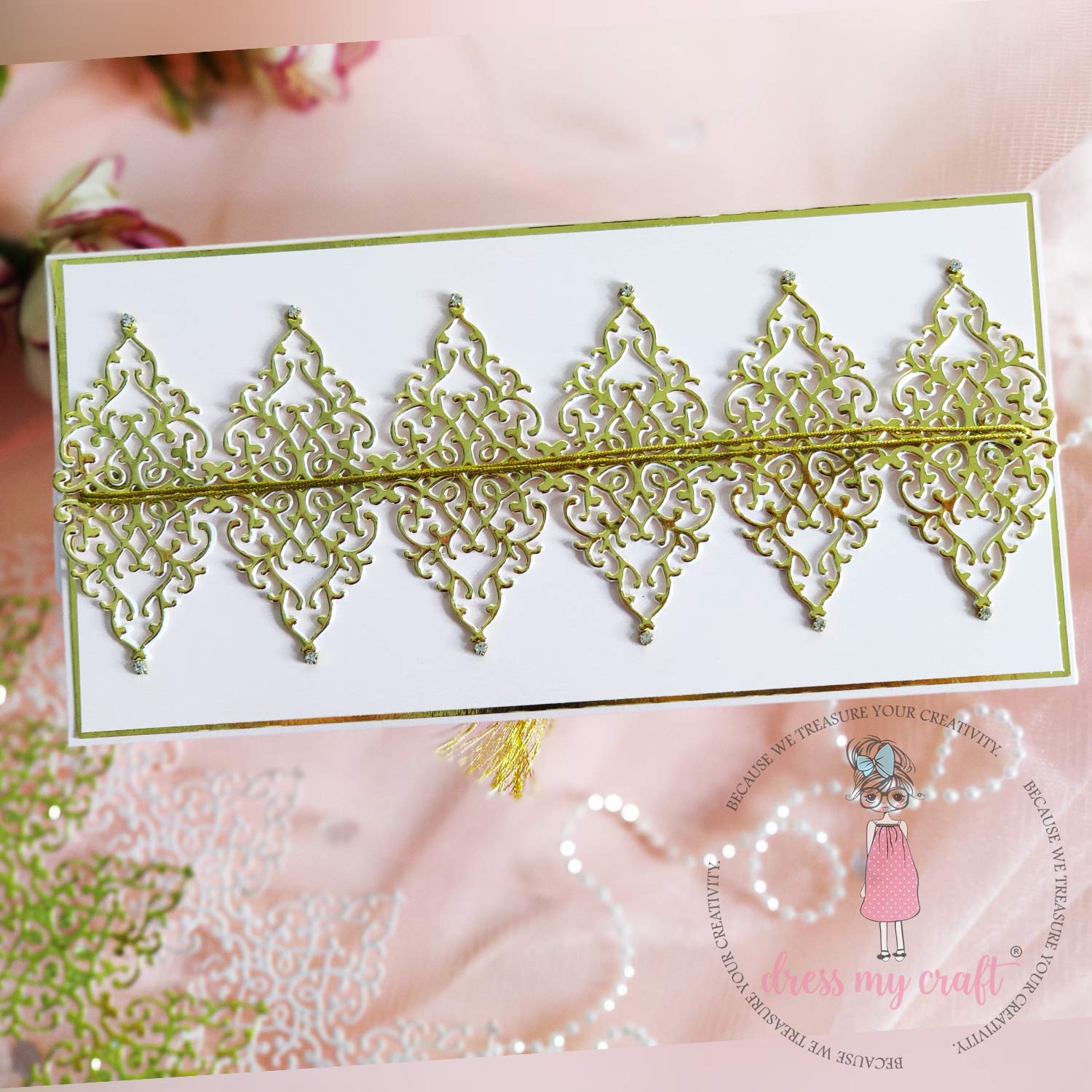 Long Damask Border - Border Die