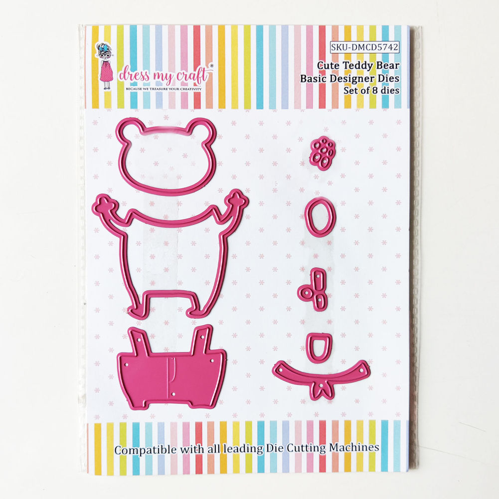Cute Teddy Bear - Basic Designer Dies