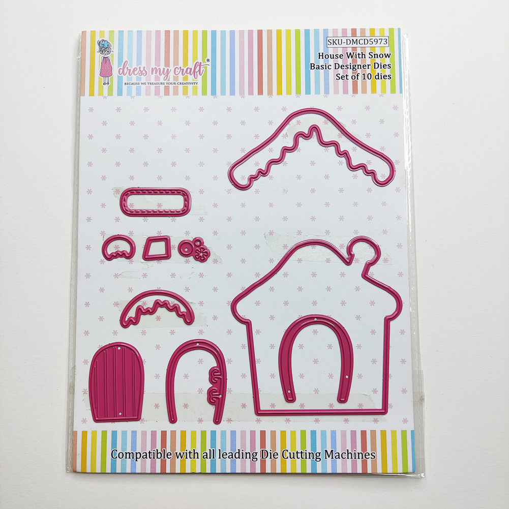 House With Snow - Basic Designer Dies