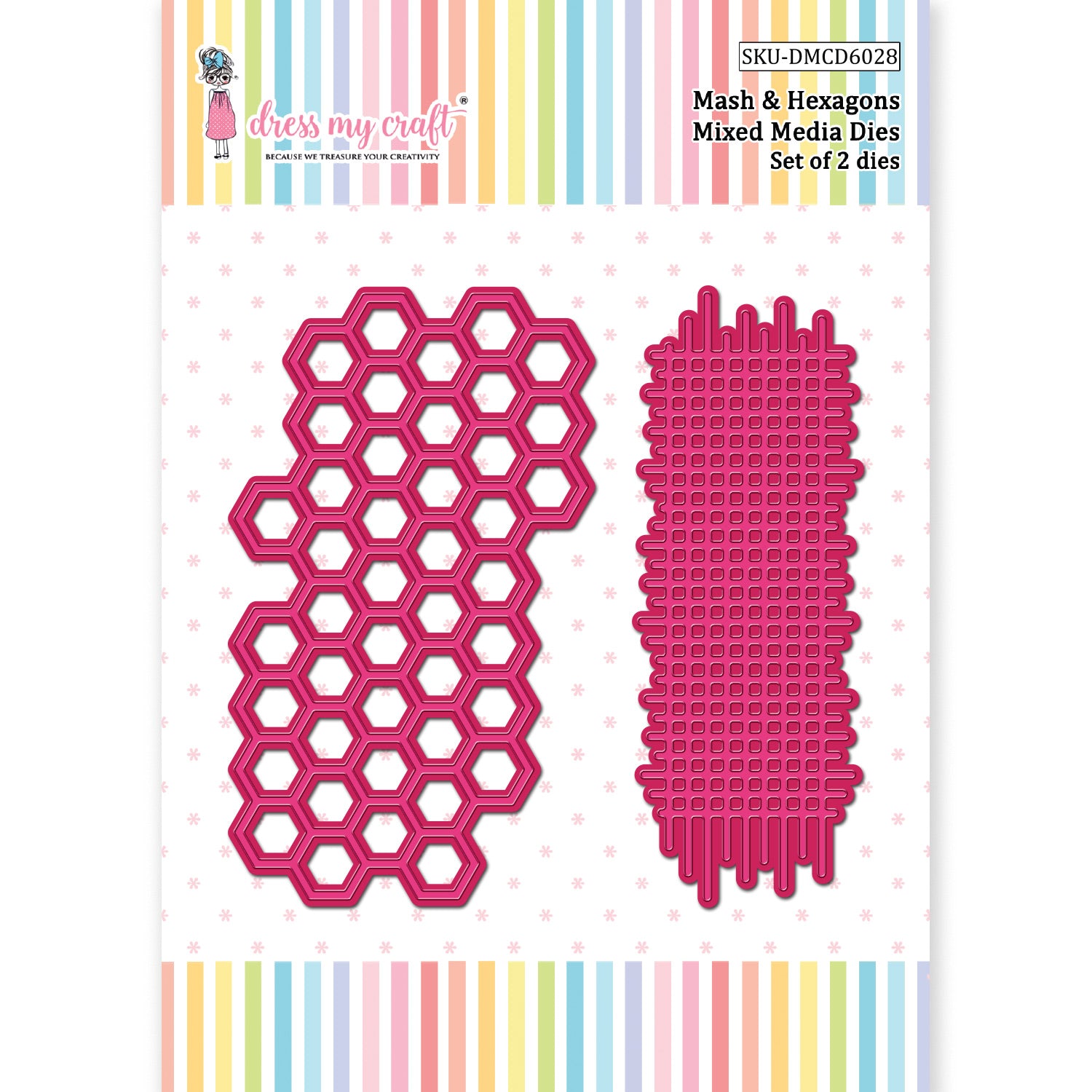 Mash & Hexagons - Mixed Media Die