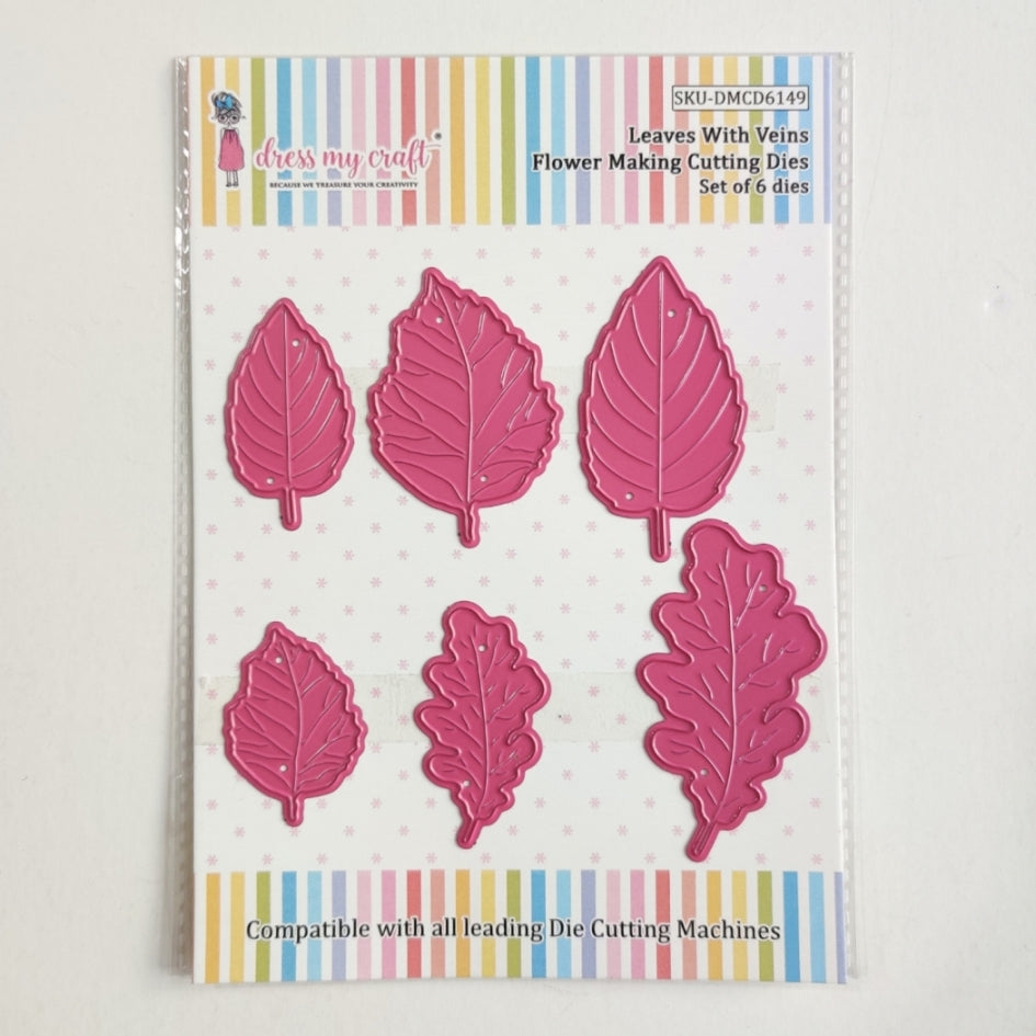 Leaves With Veins - Flower Making Cutting Dies