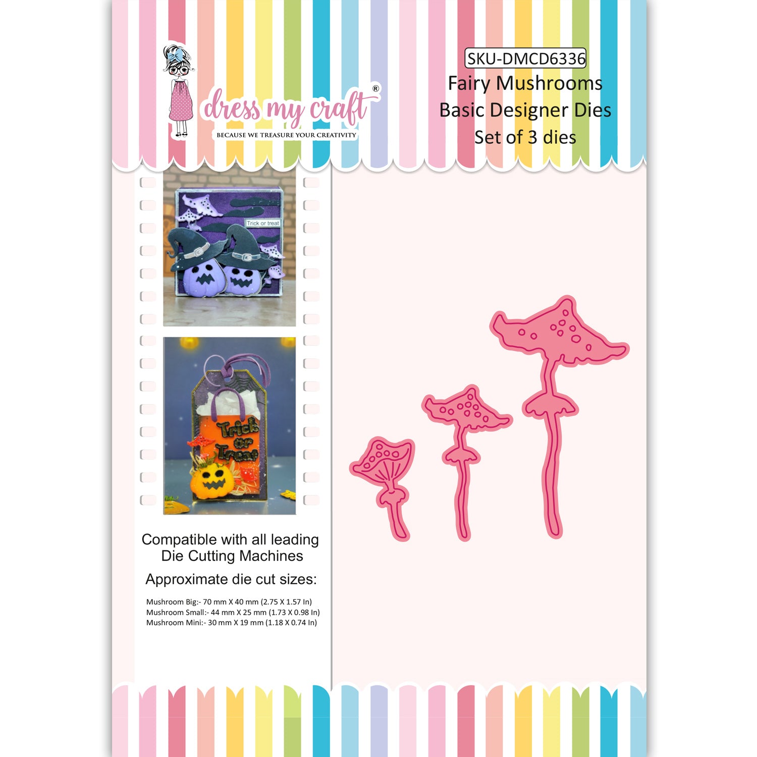 Fairy Mushrooms - Basic Designer Dies