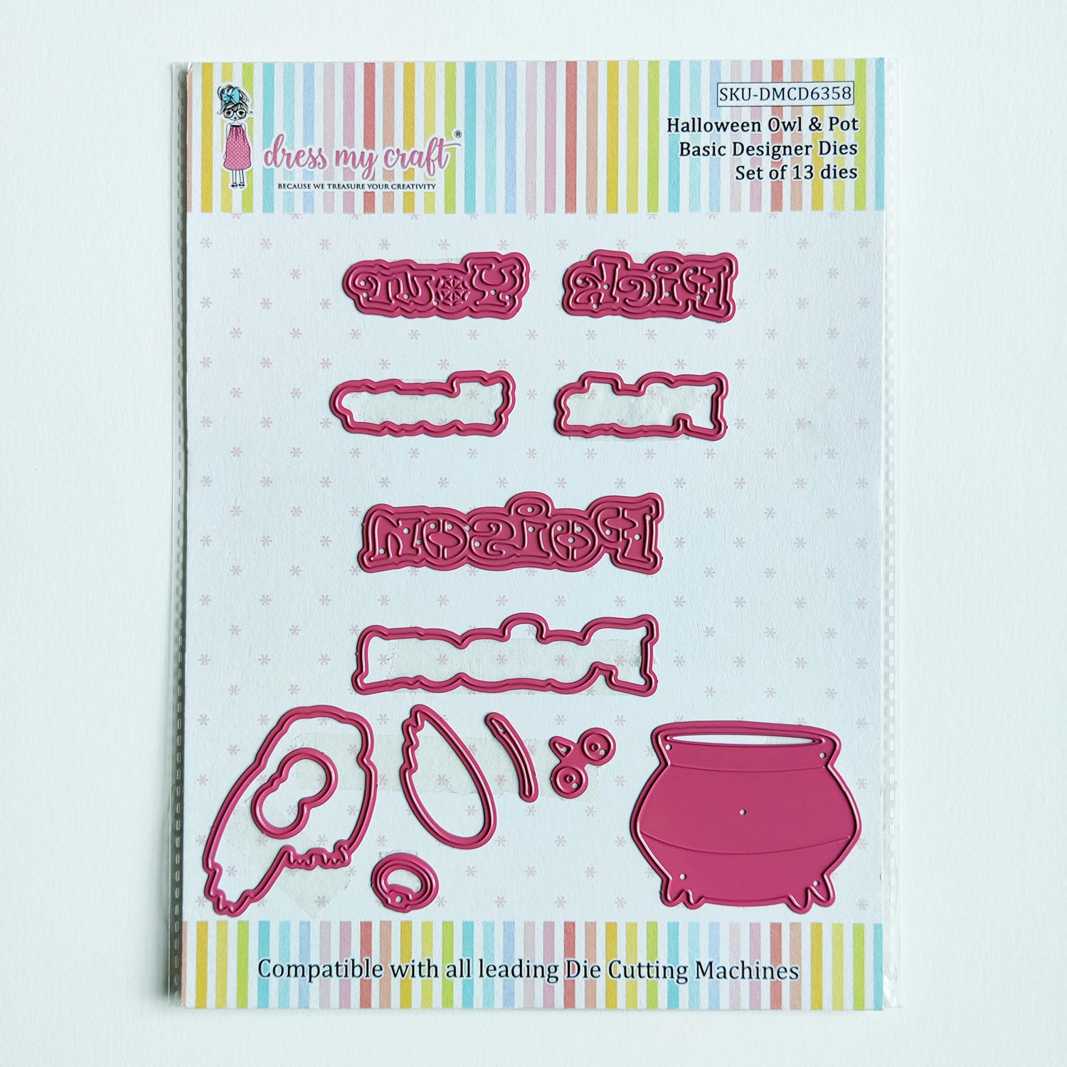 Halloween Owl & Pot - Basic Designer Dies