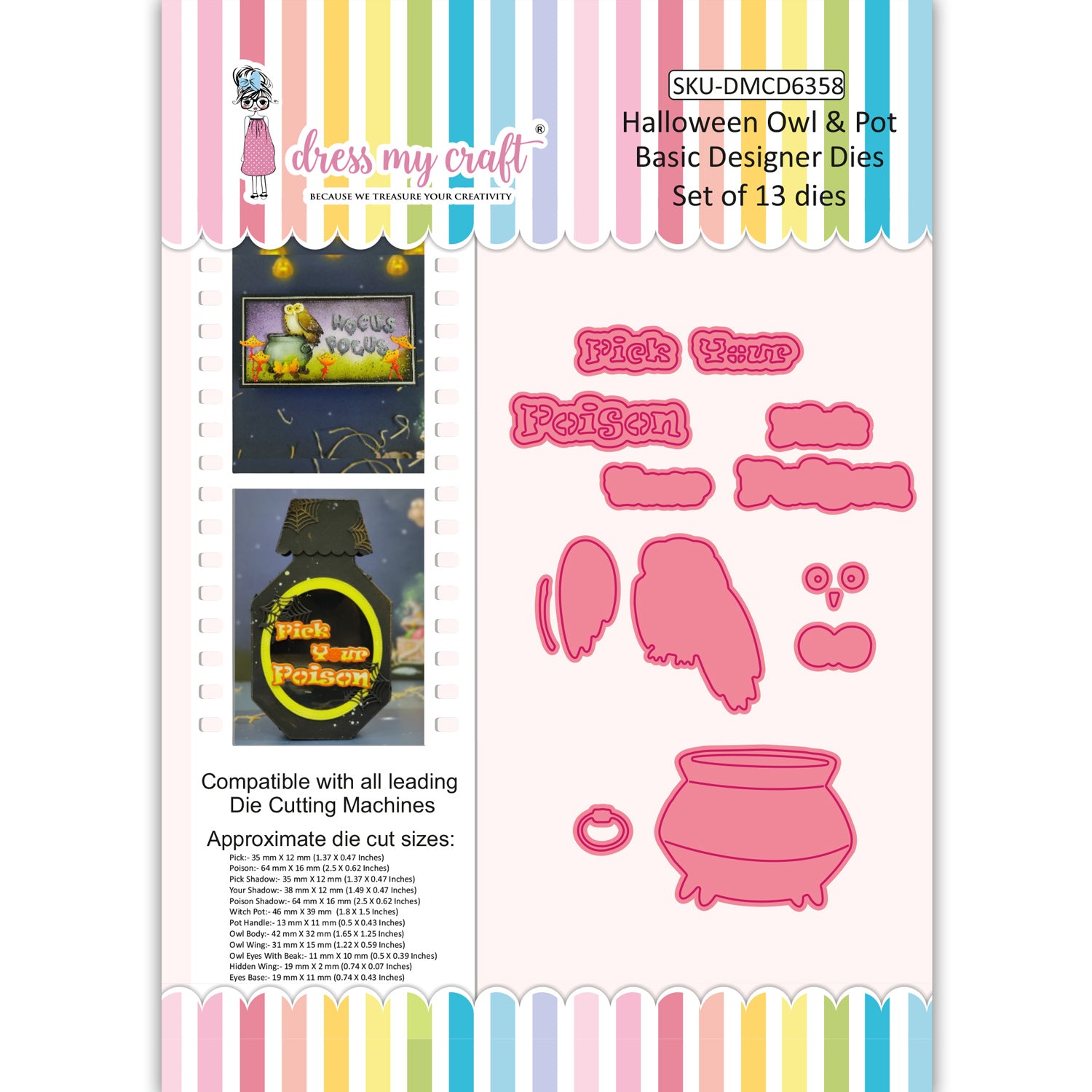 Halloween Owl & Pot - Basic Designer Dies