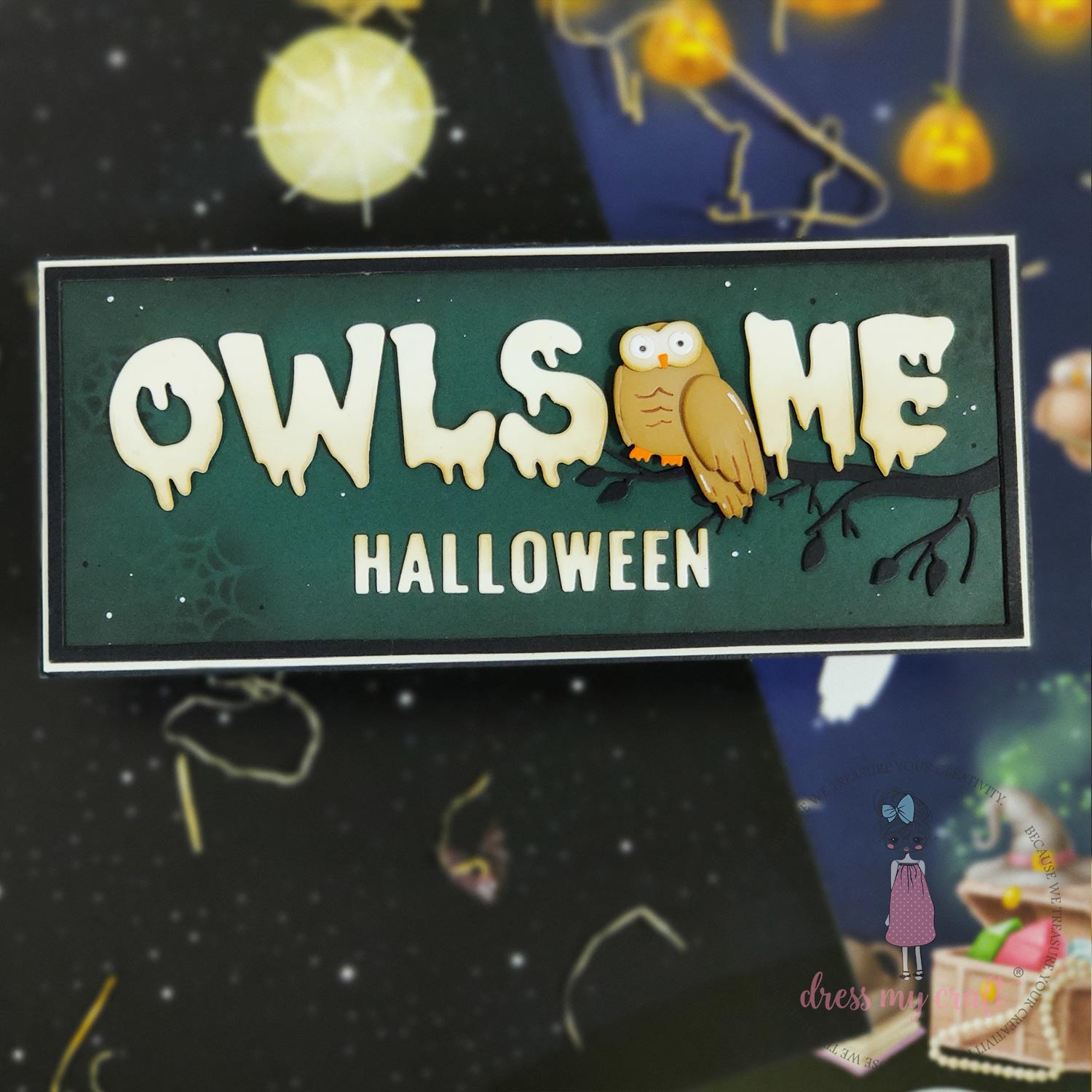 Halloween Owl & Pot - Basic Designer Dies
