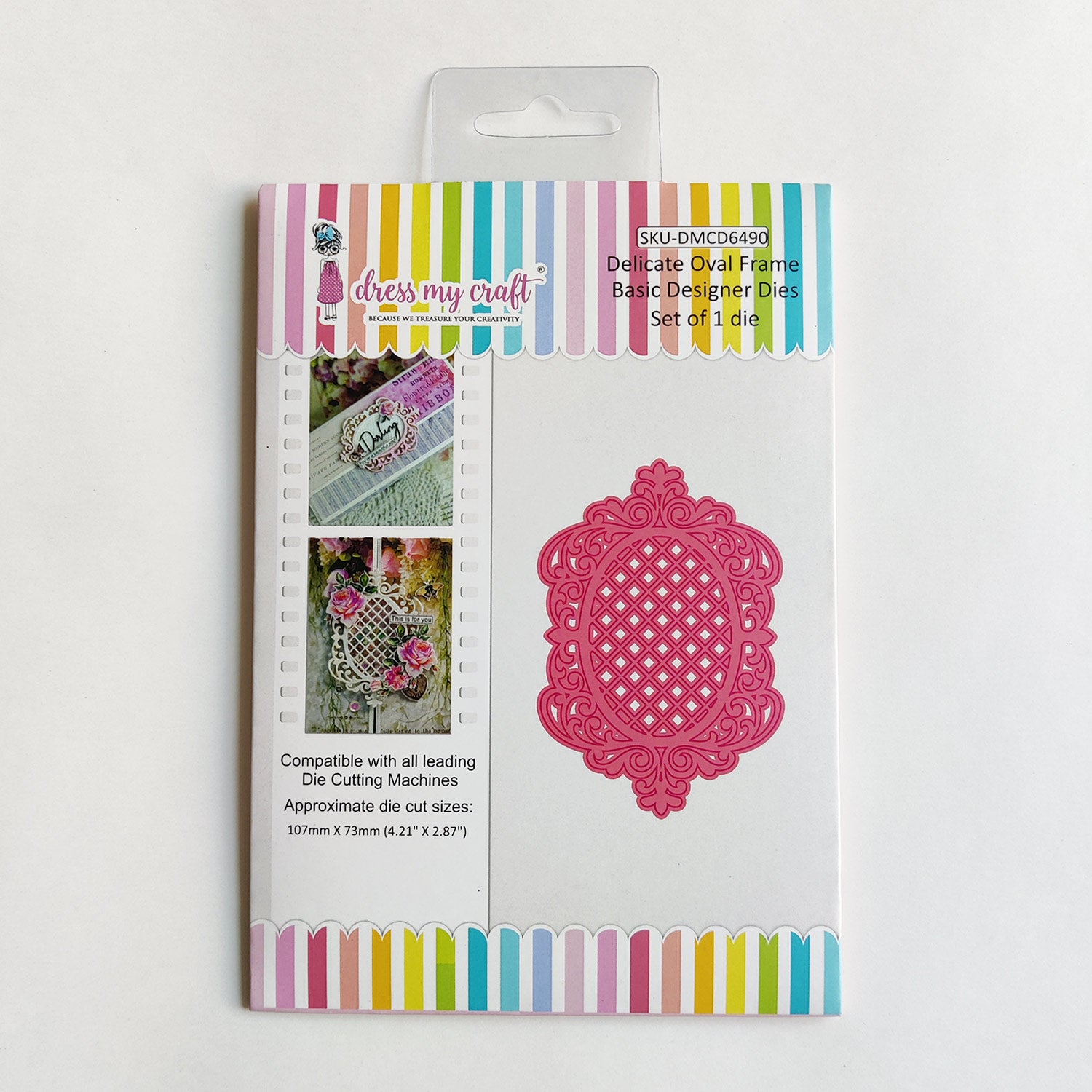 Delicate Oval Frame - Basic Designer Dies