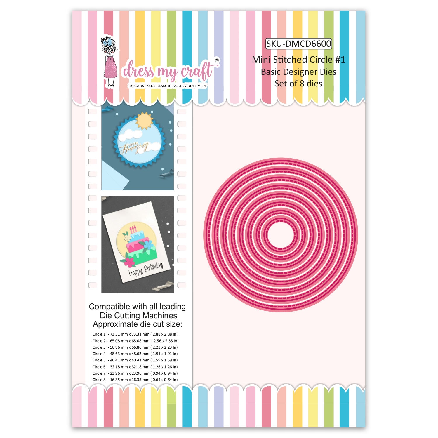 Mini Stitched Circle #1 - Basic Designer Dies