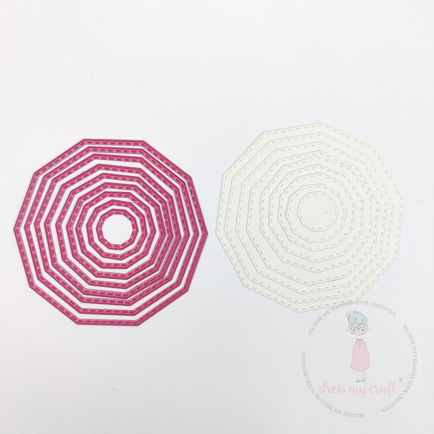 Mini Stitched Decagon - Basic Designer Dies