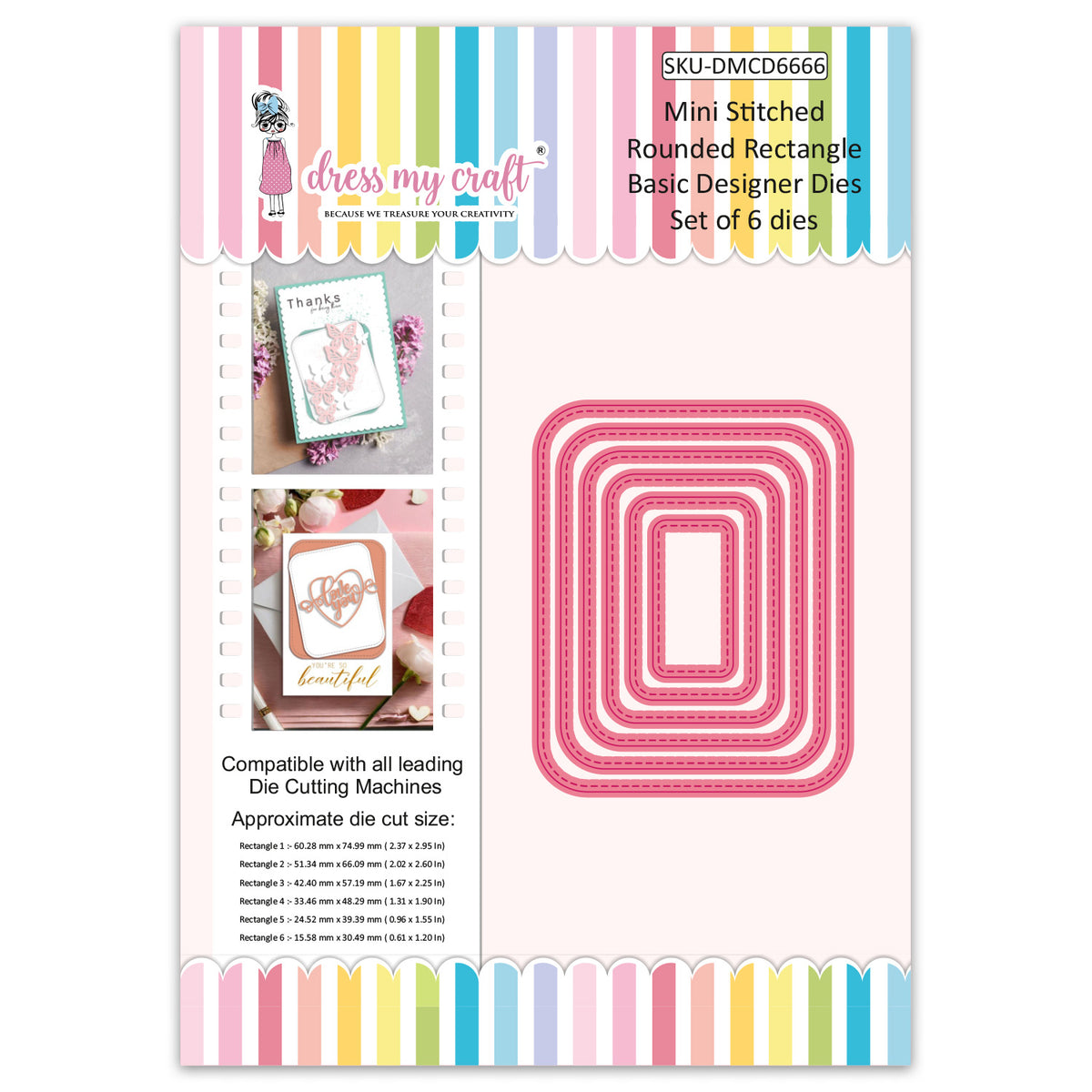 Mini Stitched Rounded Rectangle - Basic Designer Dies – CRAFTERS CORNER
