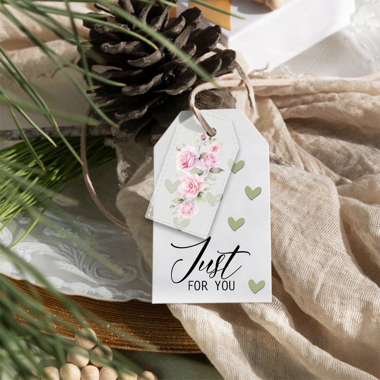 Mini Stitched Tag #1 - Basic Designer Dies
