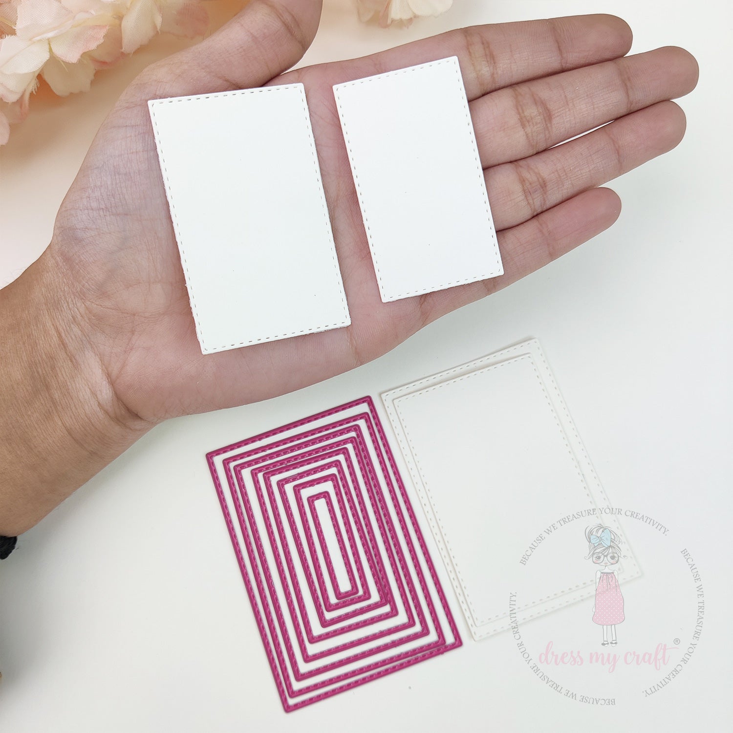 Mini Stitched Rectangle #1 - Basic Designer Dies