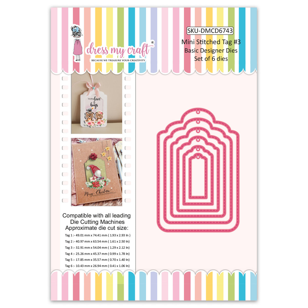 Mini Stitched Tag #3 - Basic Designer Dies – CRAFTERS CORNER