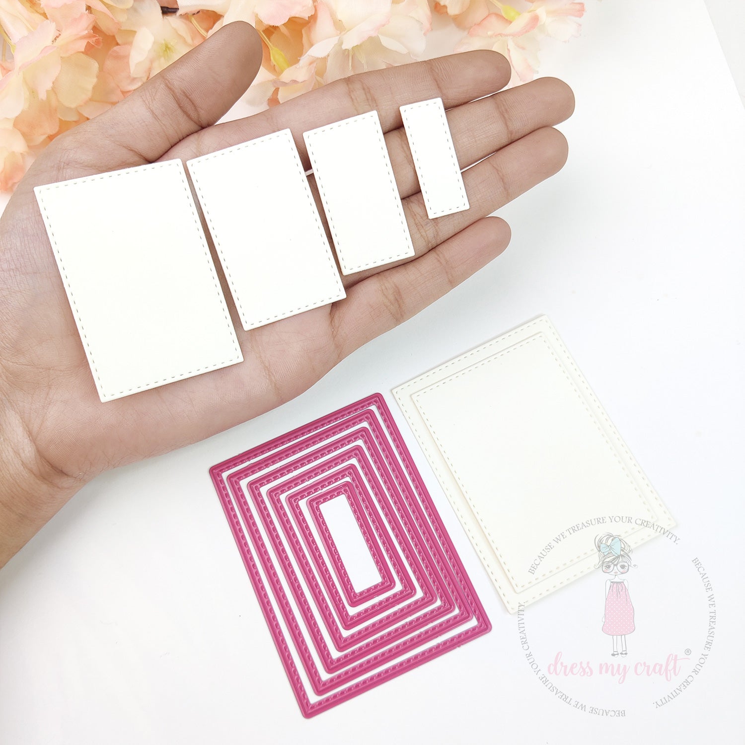 Mini Stitched Rectangle - Basic Designer Dies