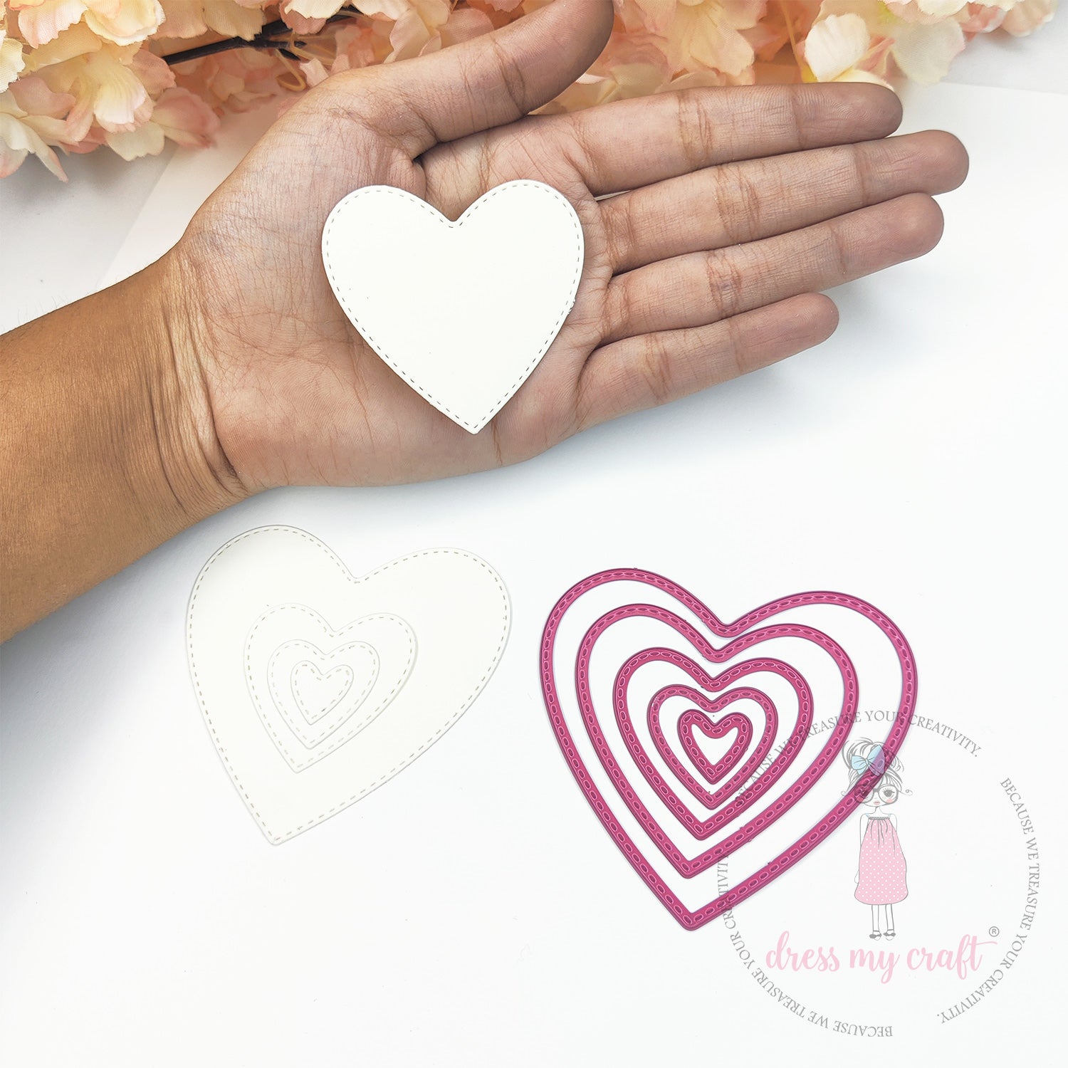 Mini Stitched Heart - Basic Designer Dies