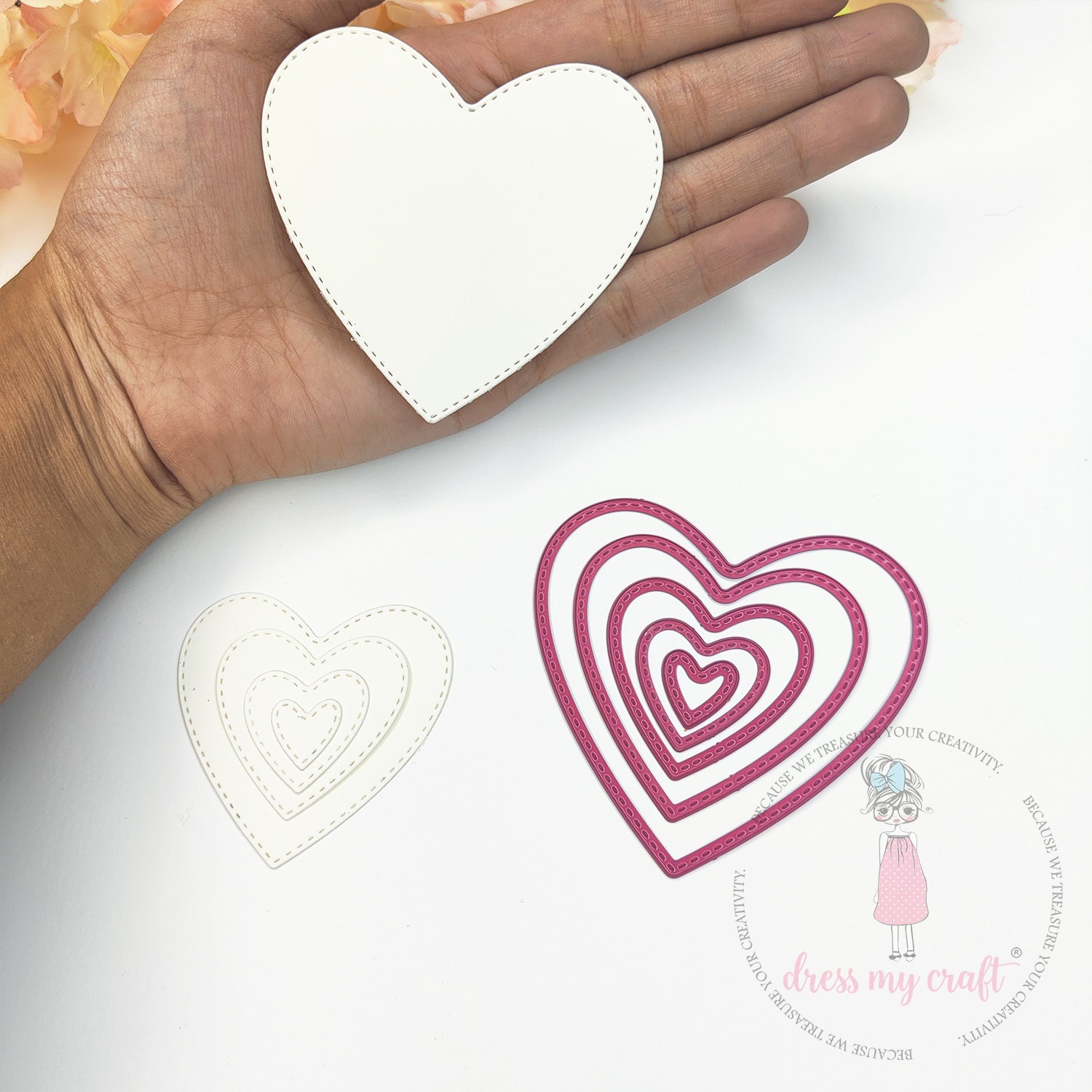 Mini Stitched Heart - Basic Designer Dies