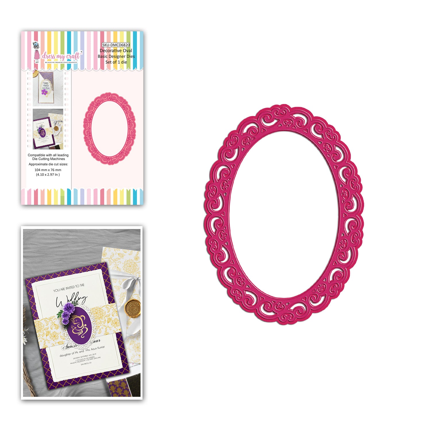 Decorative Oval - Basic Designer Dies