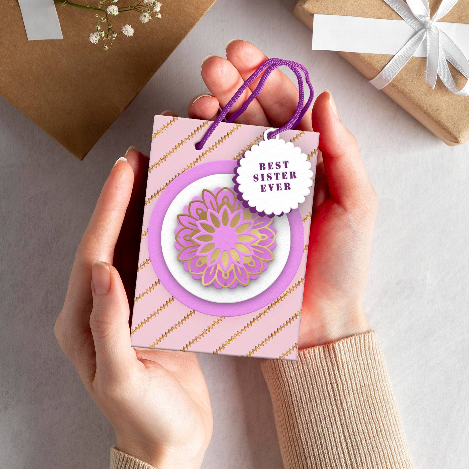 Brother Sister Tags - Basic Designer Dies