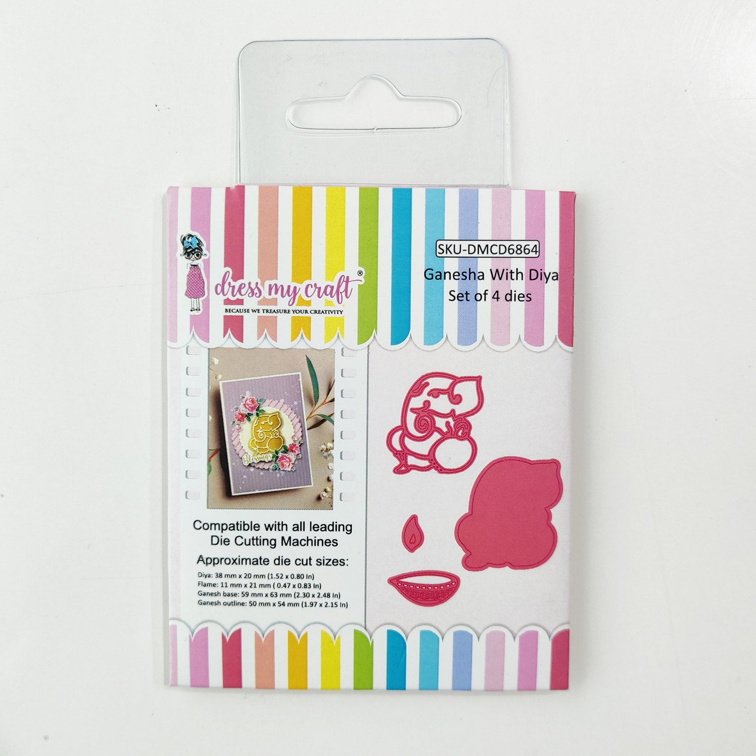 Ganesha With Diya - Basic Designer Dies