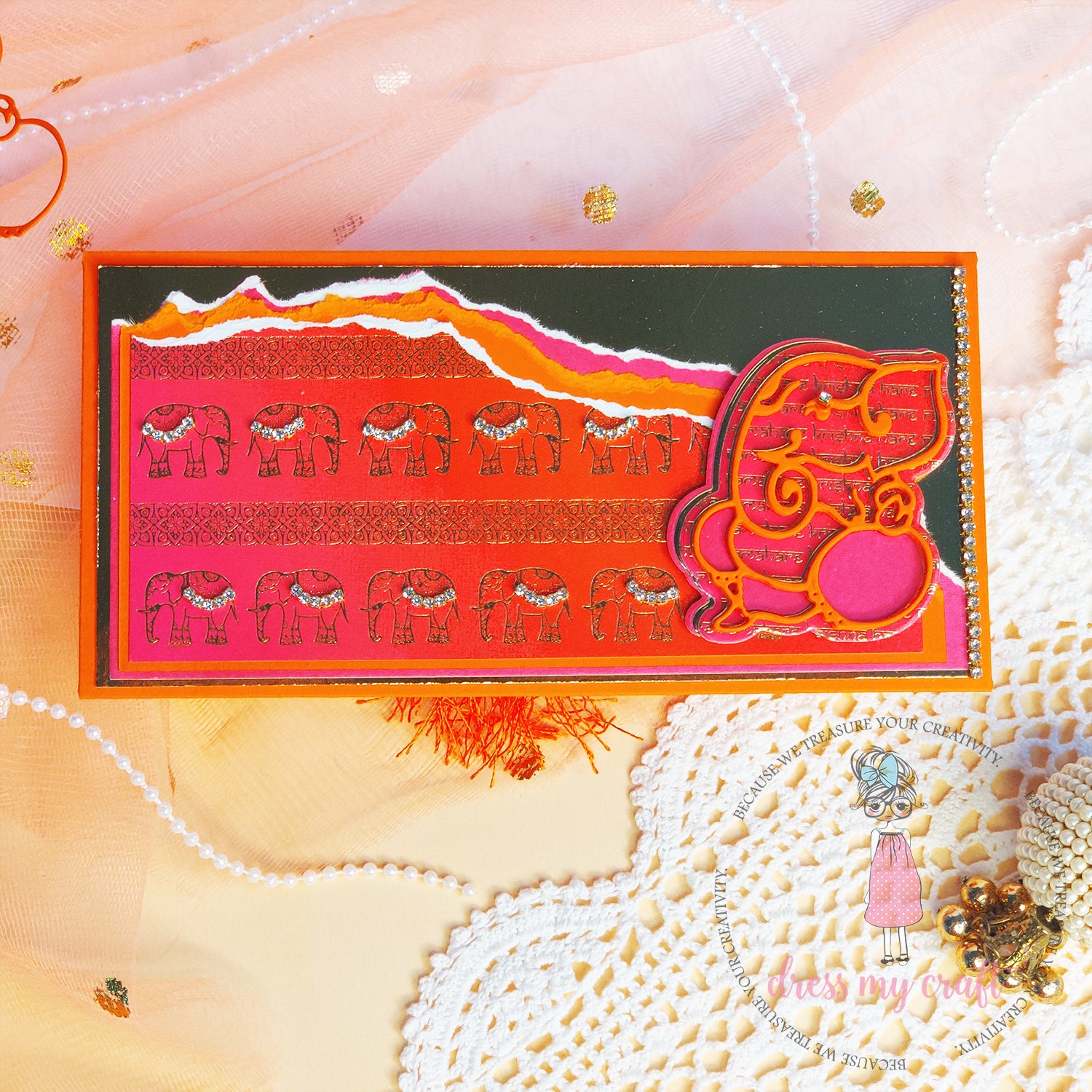 Ganesha With Diya - Basic Designer Dies