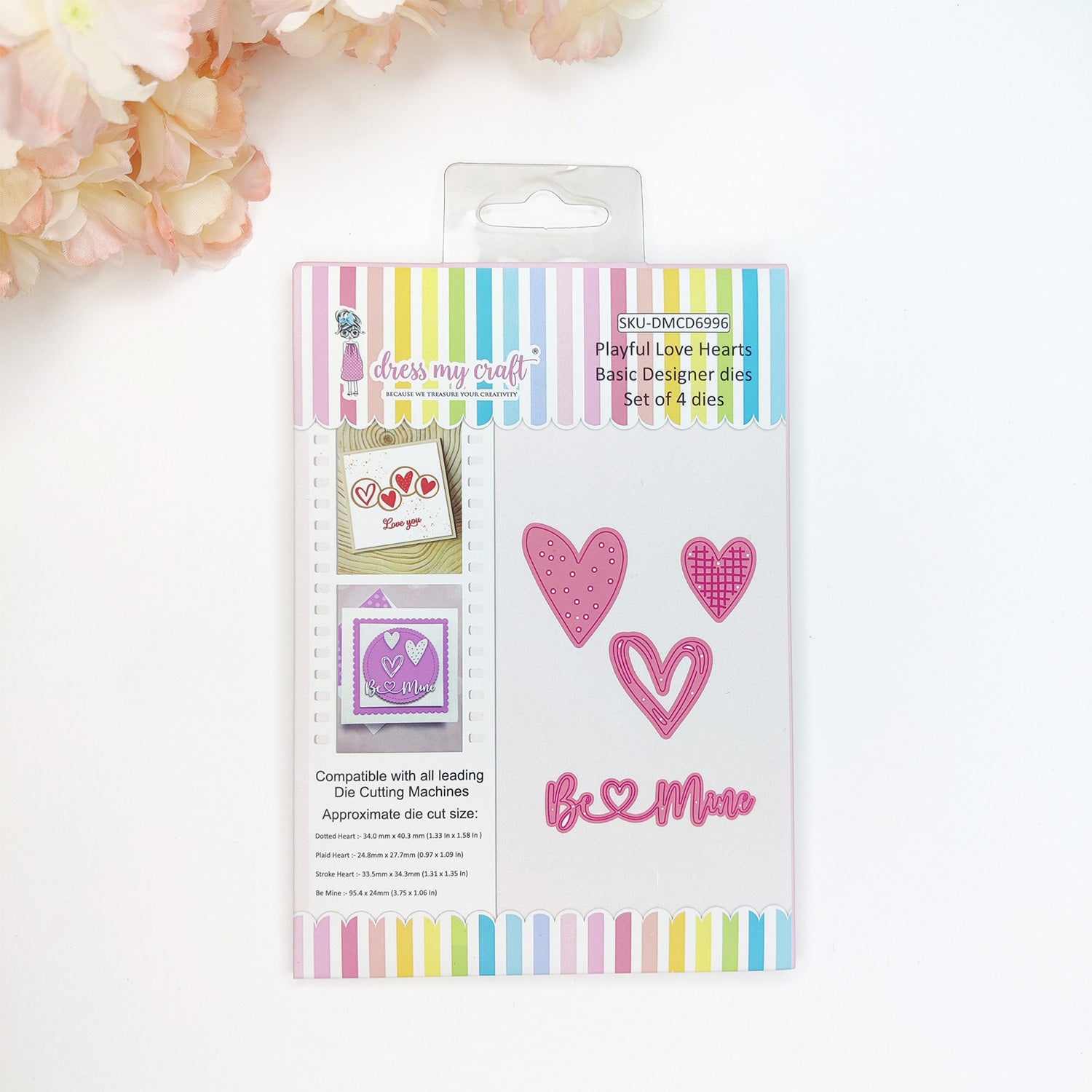 Playful Love Hearts Die - Basic Designer Dies