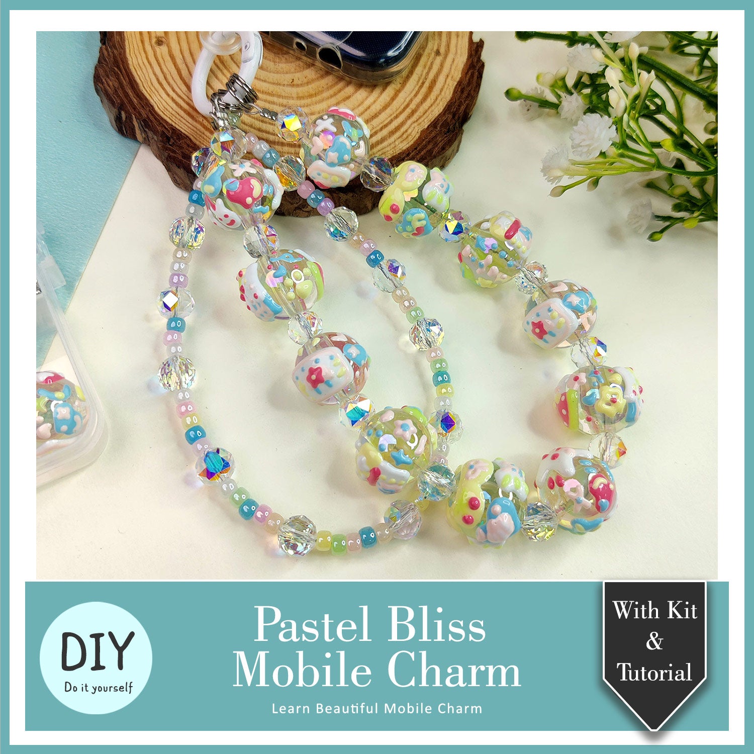 DIY Pastel Bliss Mobile Charm