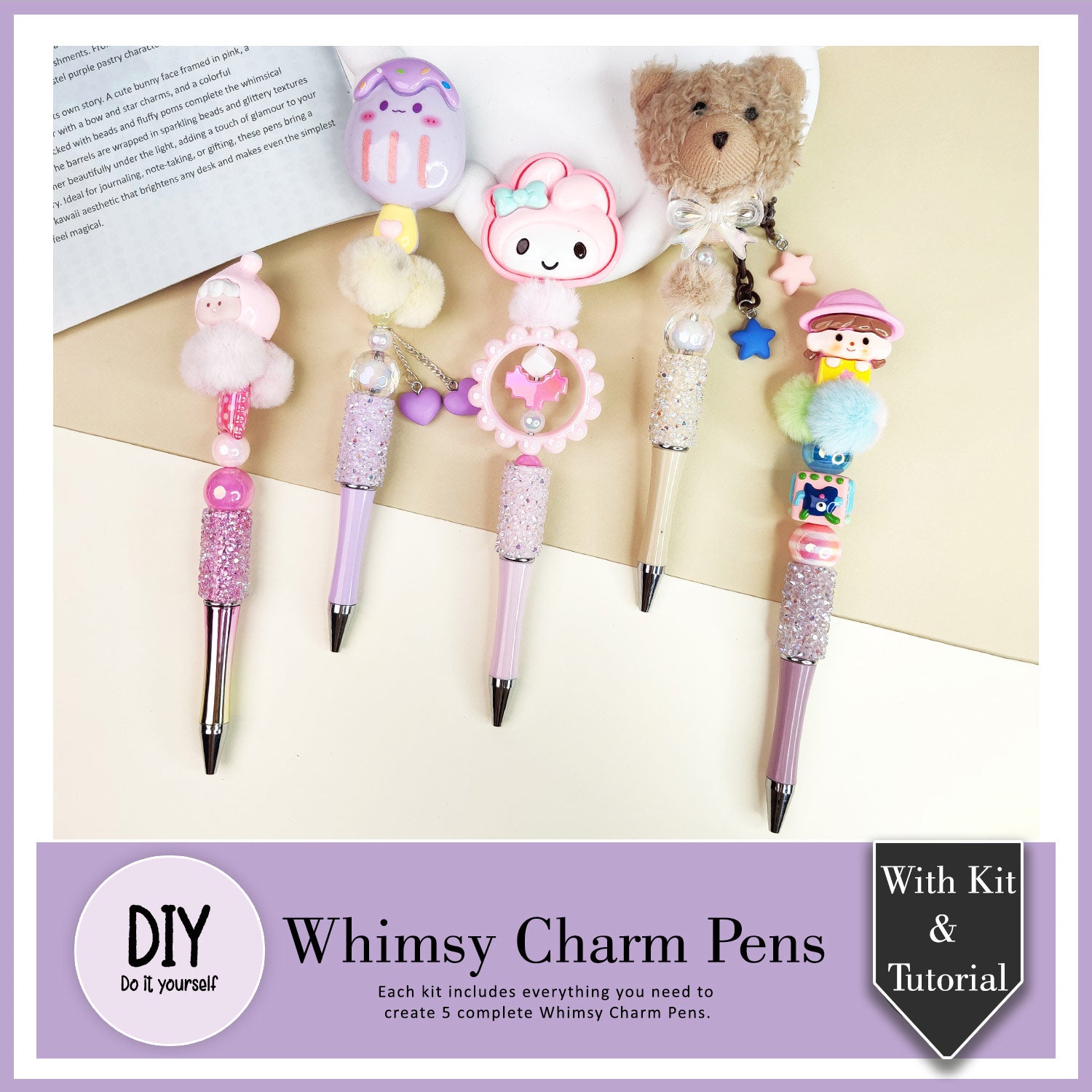 DIY Whimsy Charm Pens Kit