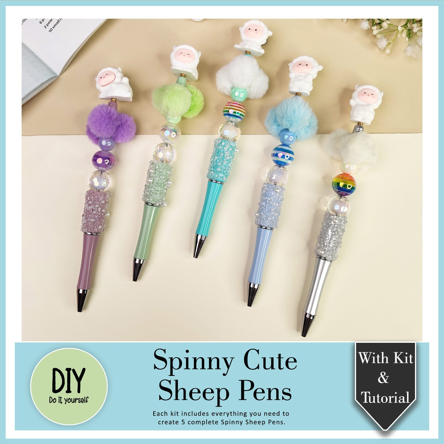 DIY Spinny Cute Sheep Pens Kit