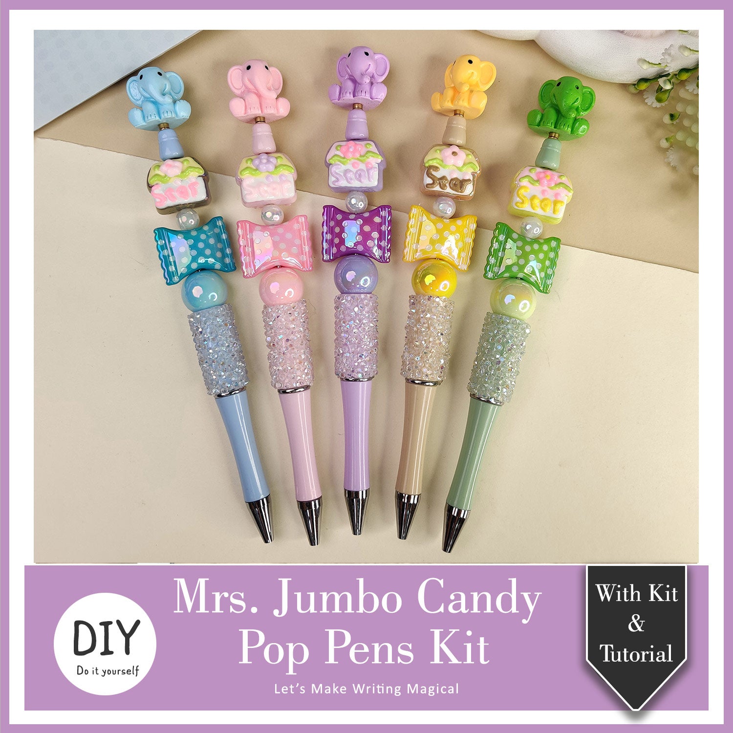 DIY Mrs. Jumbo Candy Pop Pens Kit