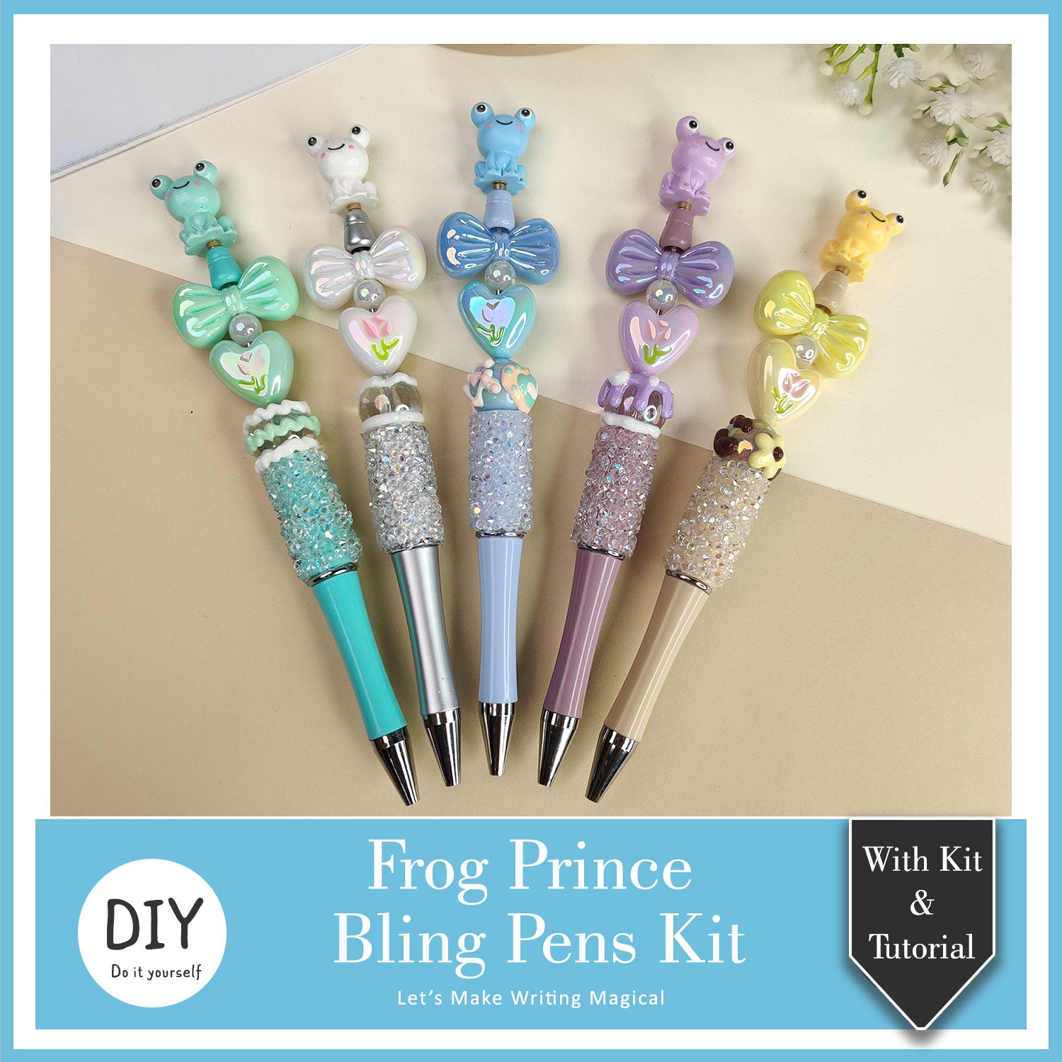 DIY Frog Prince Bling Pens Kit