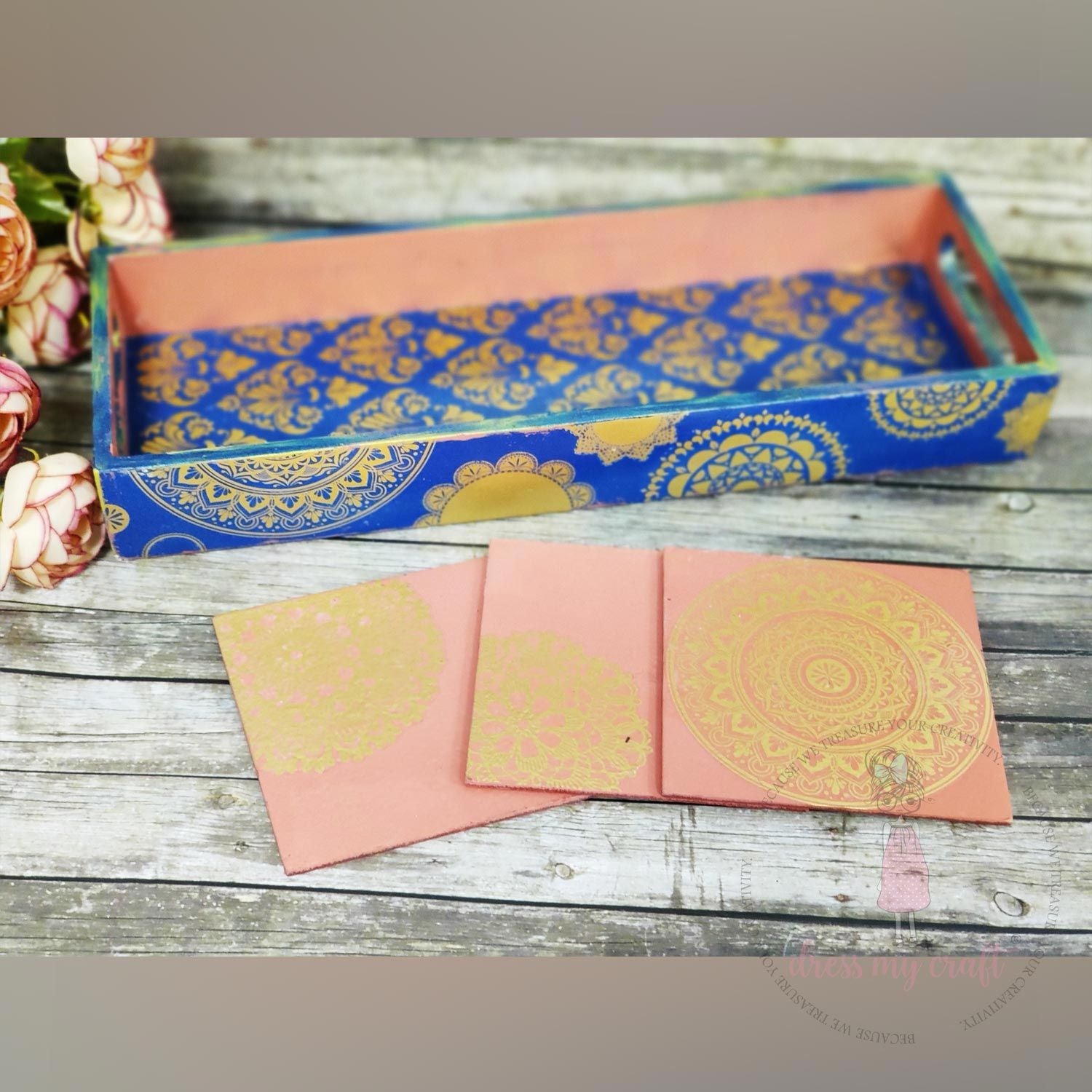 3D Gold - Doilies - Transfer Me