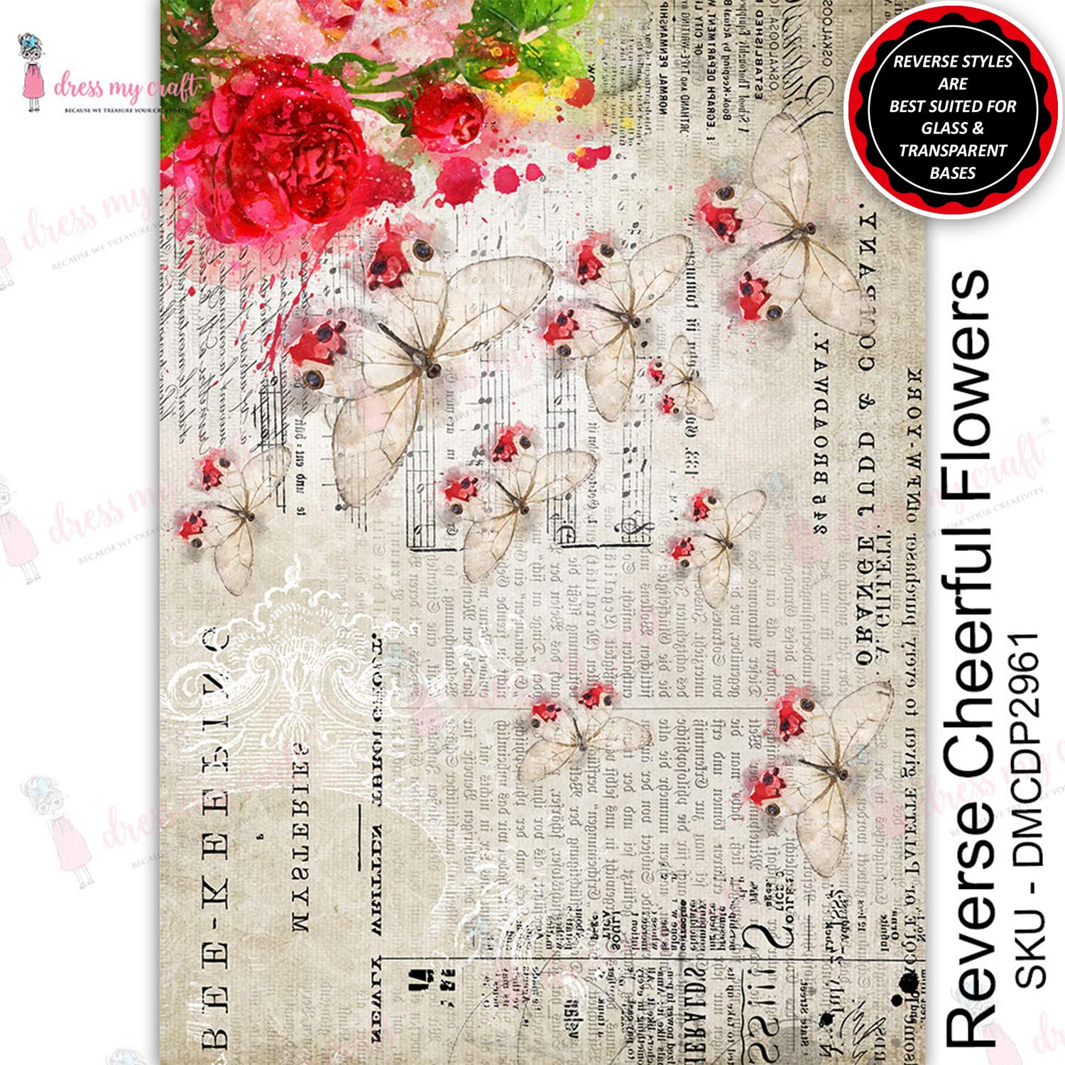 Reverse Cheerful Flowers - Transfer Me