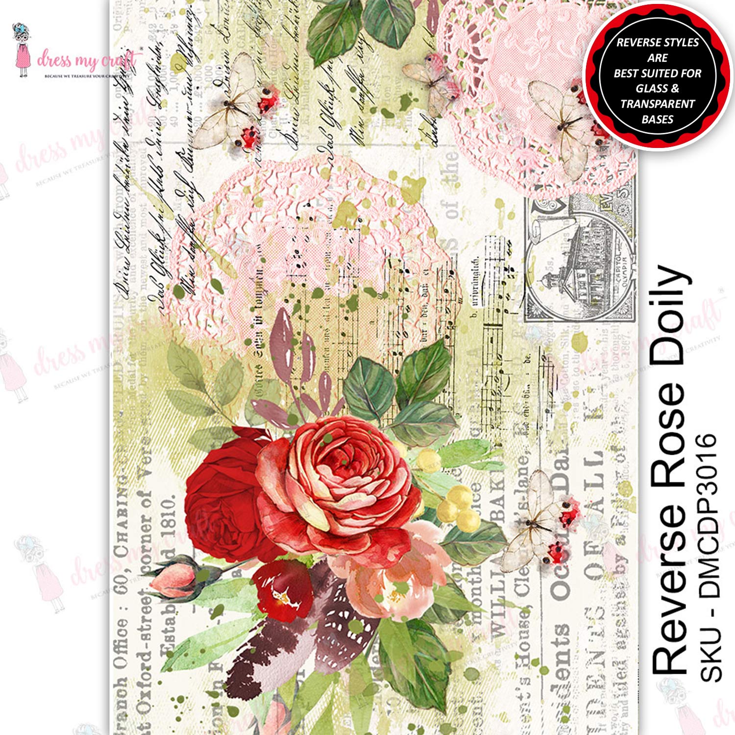 Reverse Rose Doily - Transfer Me