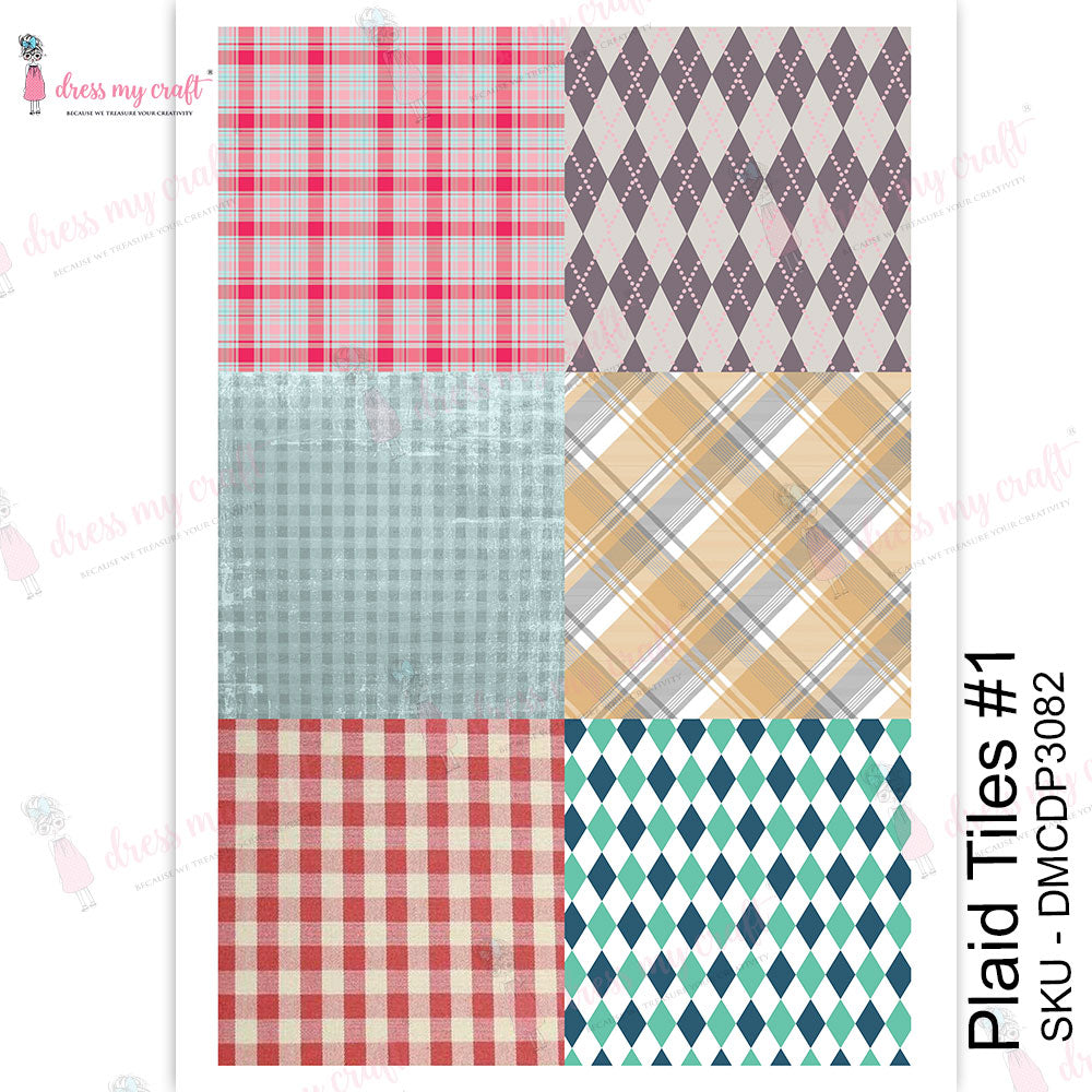 Plaid Tiles #1 - Transfer Me
