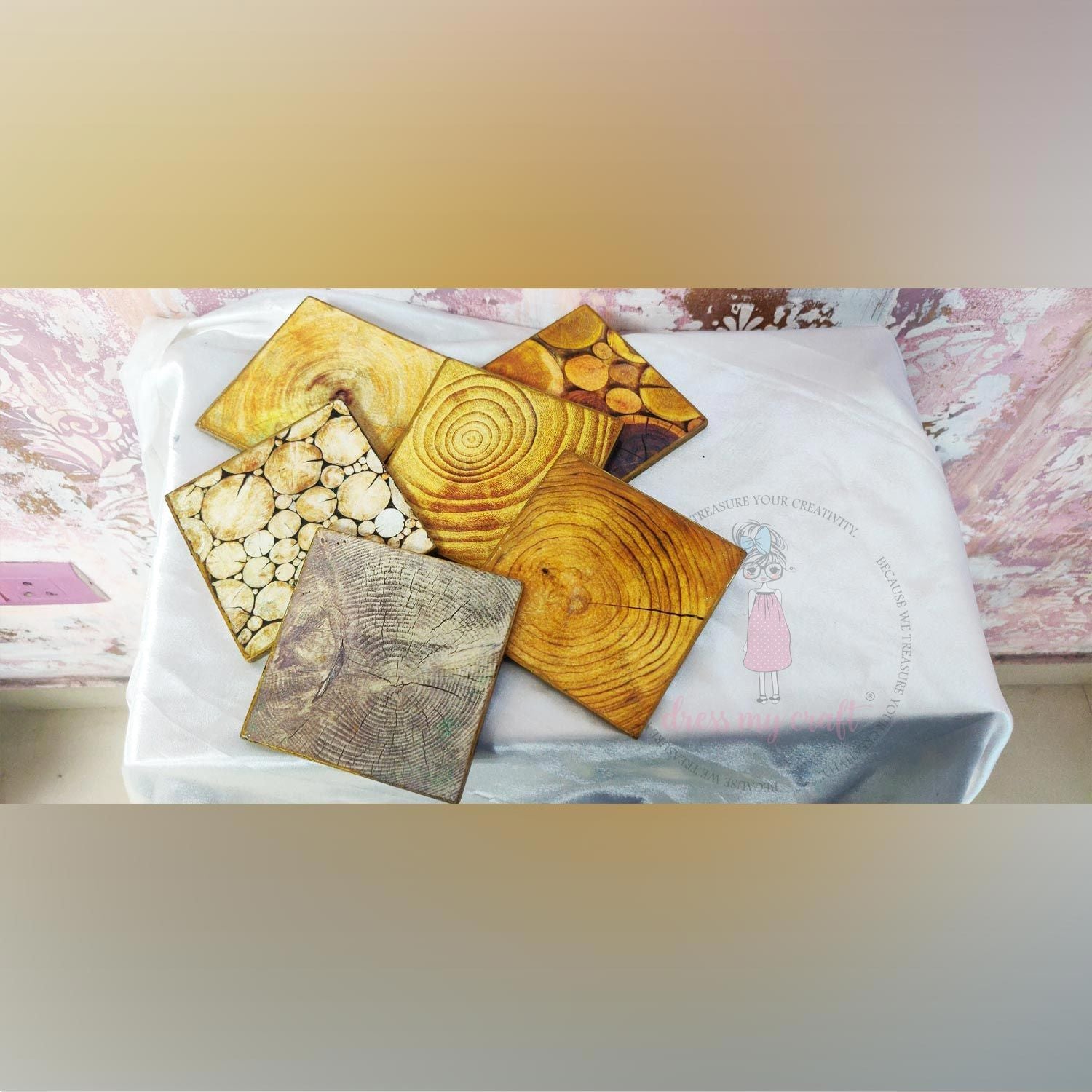Wooden Log Tiles #1 - Transfer Me