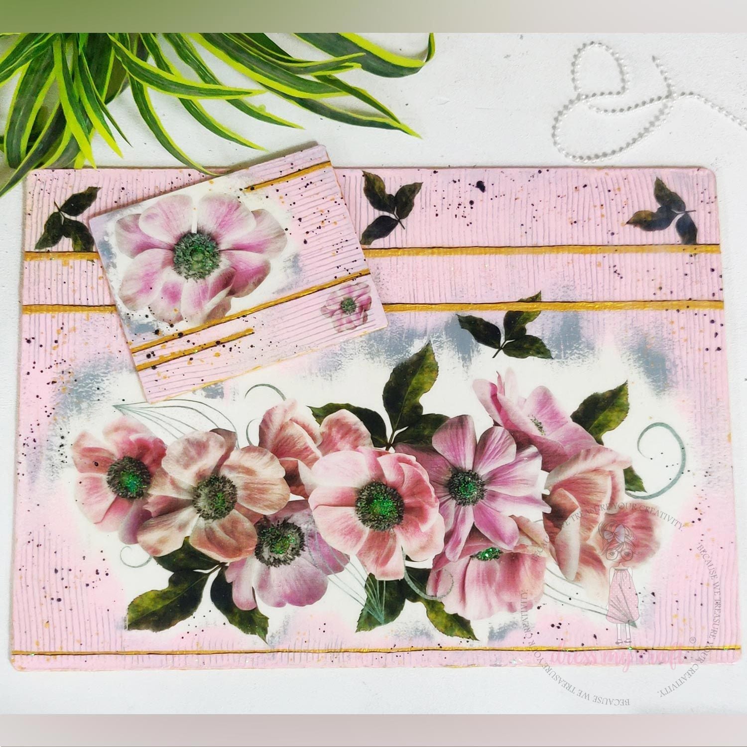 Vintage Anemones - Transfer Me (12.5" x 18.5")